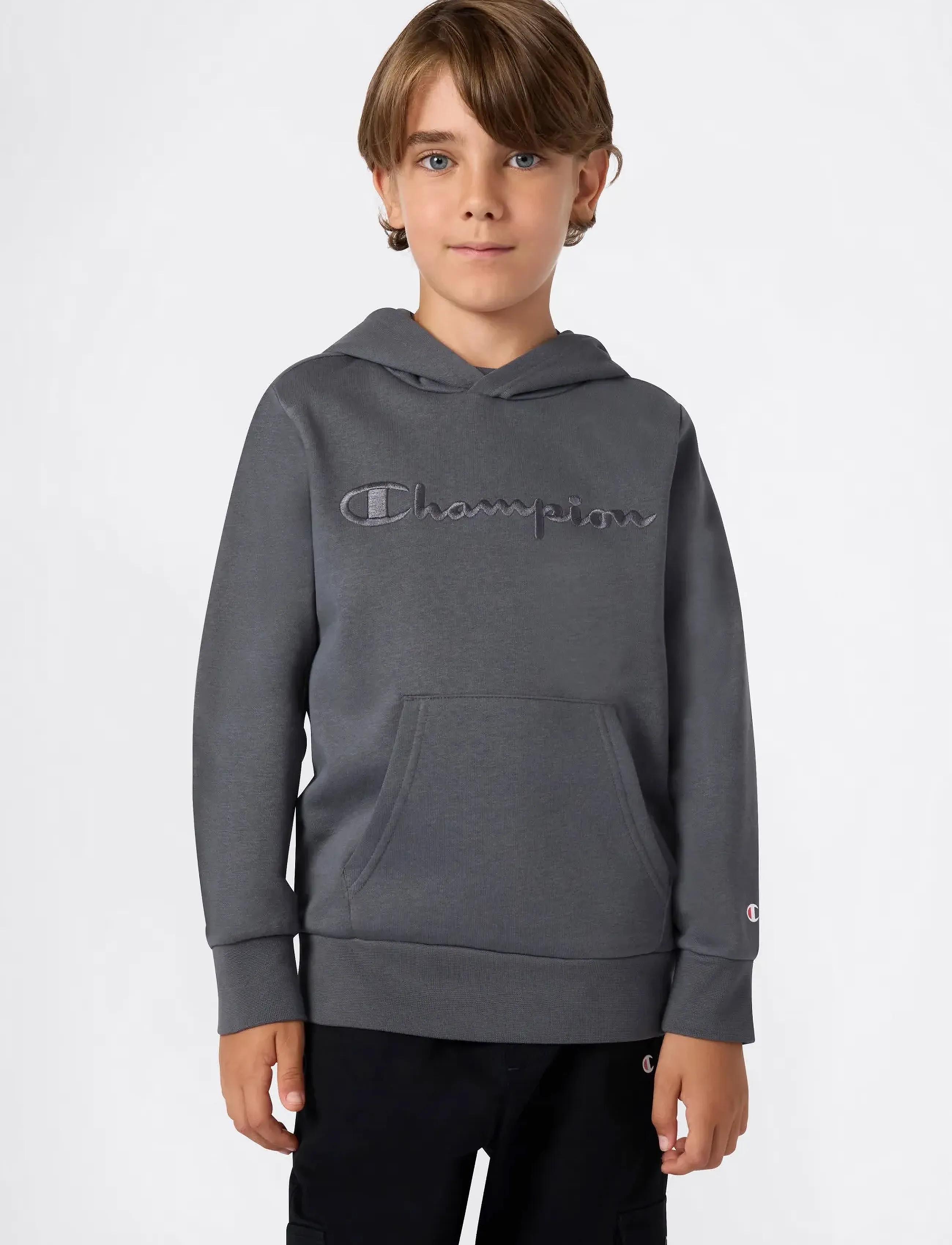 Champion Hooded Sweatshirt - Sweatshirts & Hættetrøjer - FORGED STEEL GREY / grey