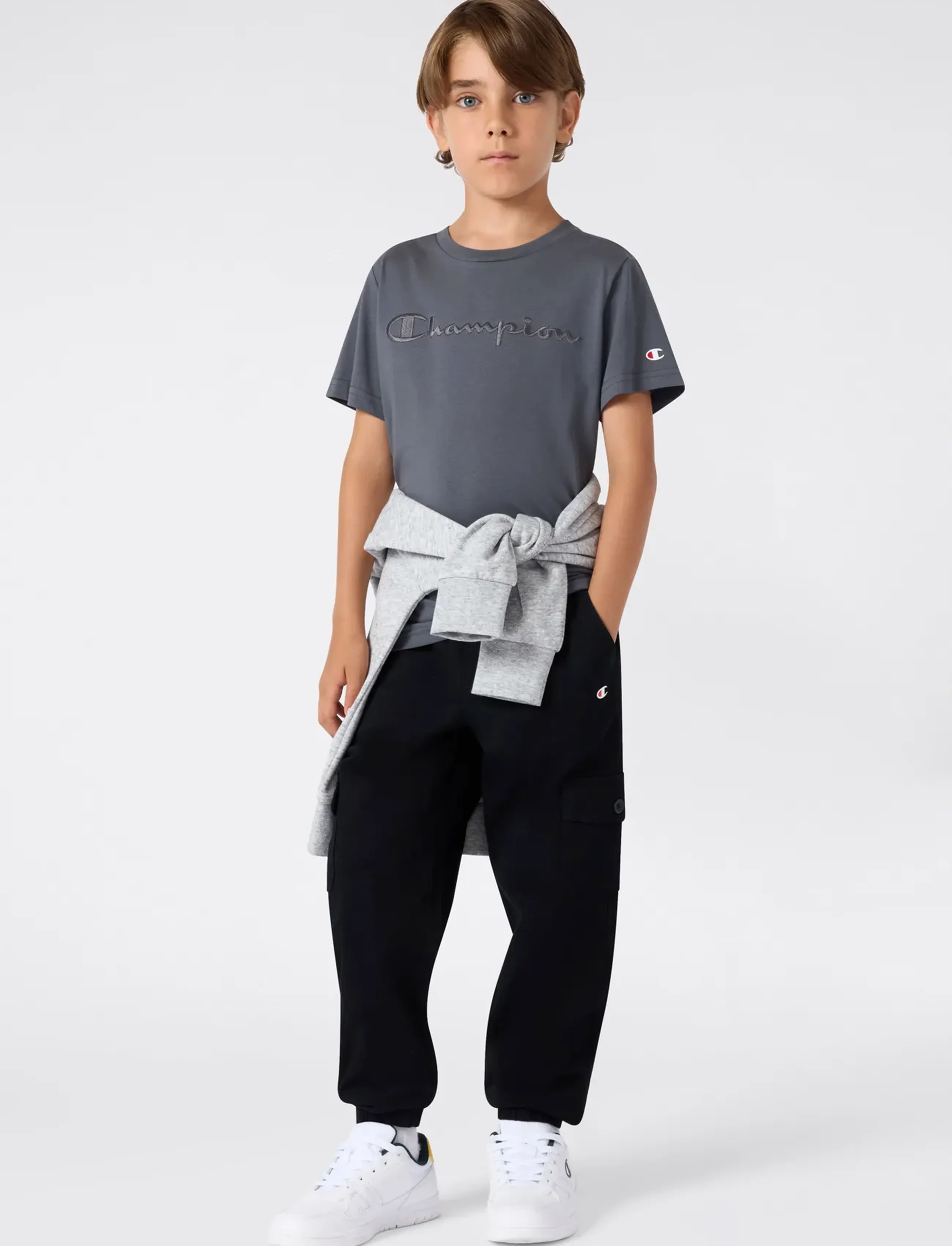 Champion - SS Tee - sportoberteile - forged steel grey - 4