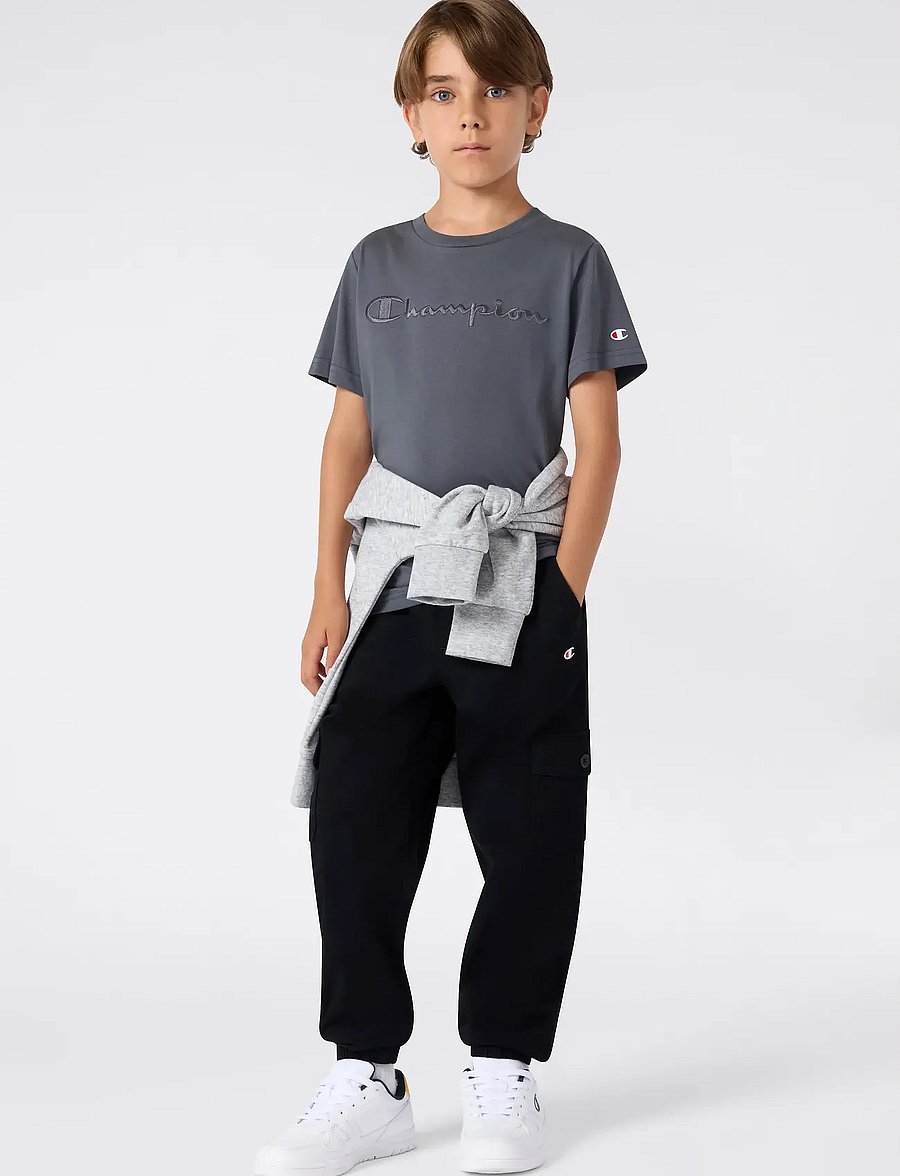 Champion - SS Tee - sportoberteile - forged steel grey - 4