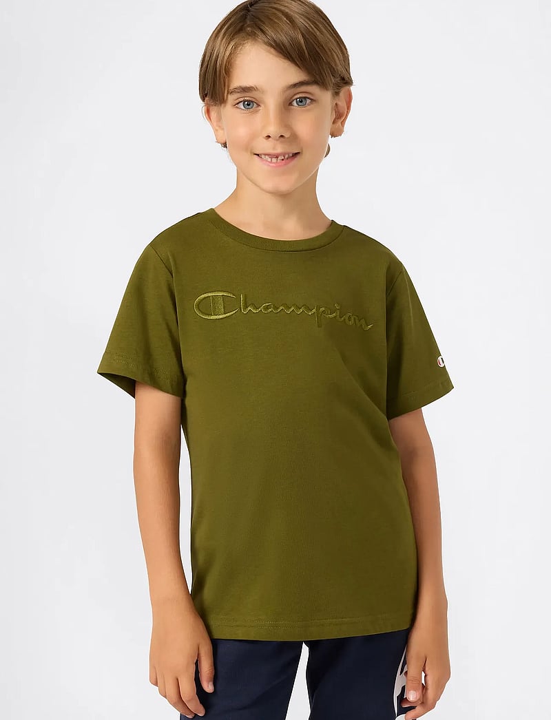Champion - SS Tee - sporttoppar - immersive olive - 0