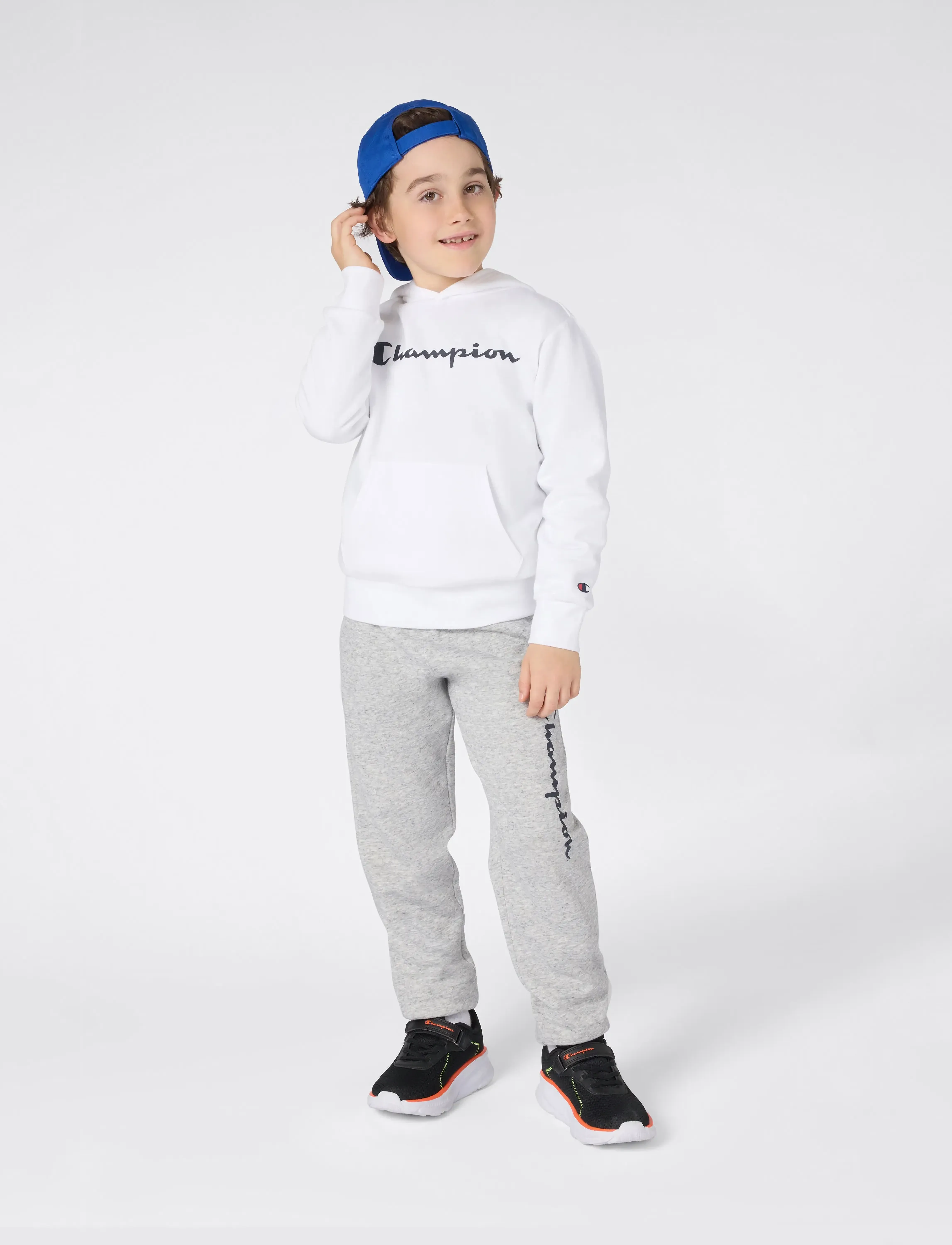 Champion Hooded Sweatshirt, Børn, Hættetrøje, Hvid, Str: 162-167