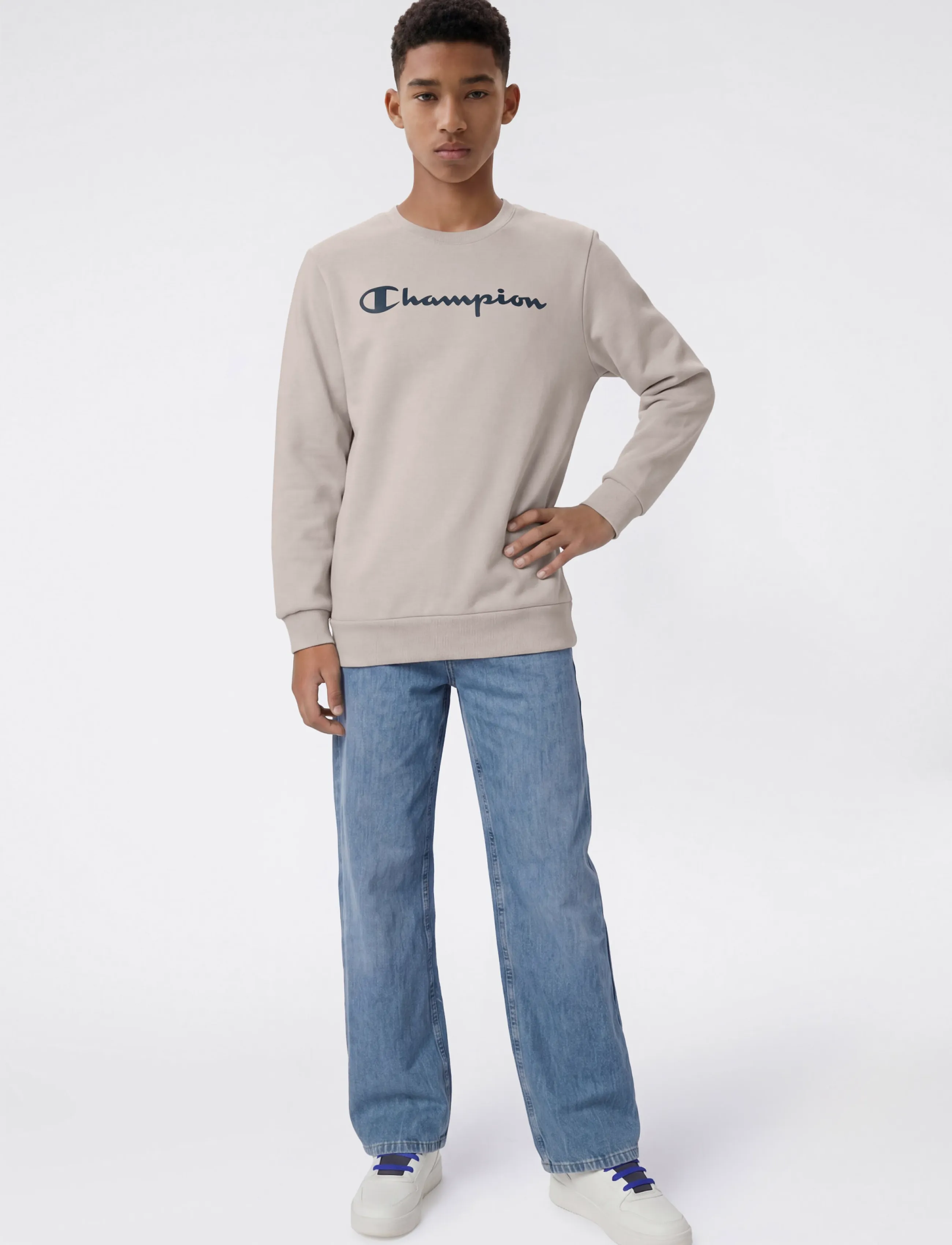 Champion Crewneck Sweatshirt - Sweatshirts - ES084-INB / grey