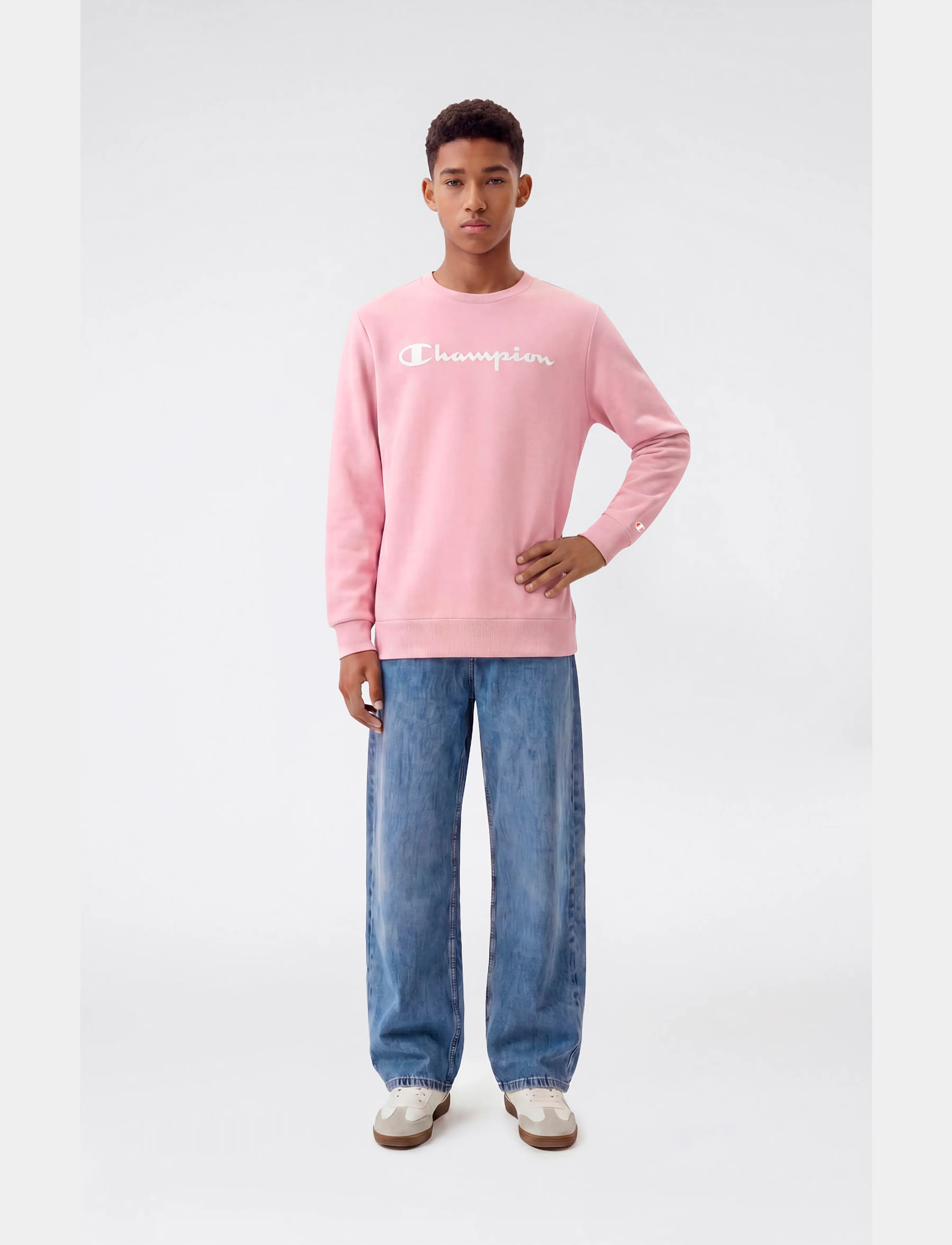 Champion Crewneck Sweatshirt - Sweatshirts - PS090-BIR / pink/rose