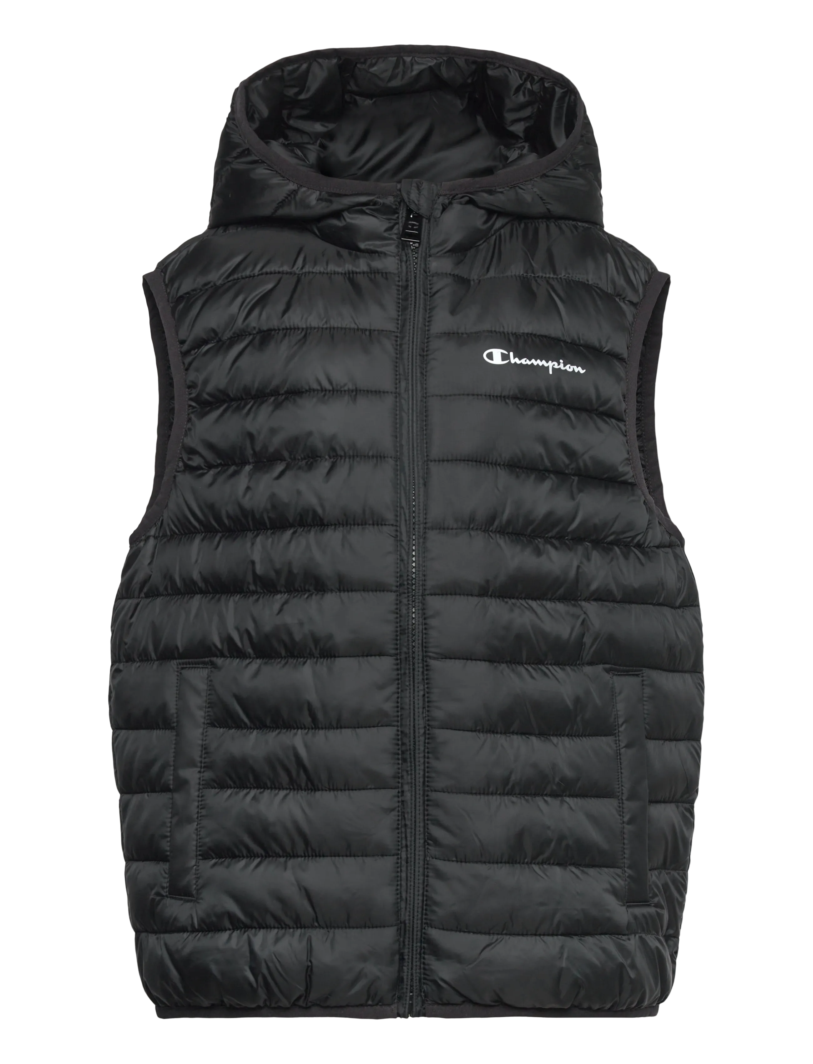 CHAMPION Hooded Vest Schwarz - 114-119 - Kinder