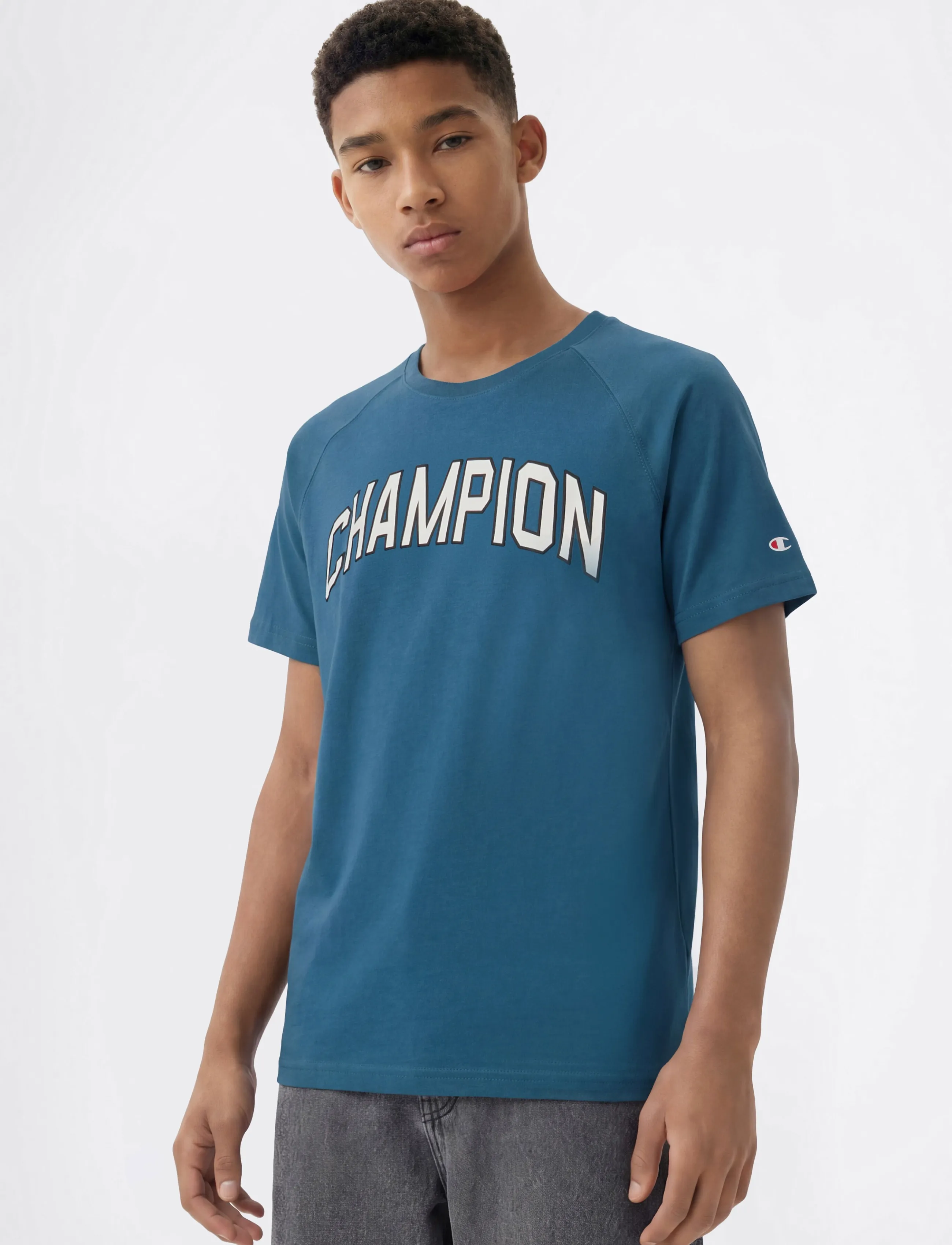 Champion SS Tee - Oberteile & T-Shirts - BS133-IDT / blue