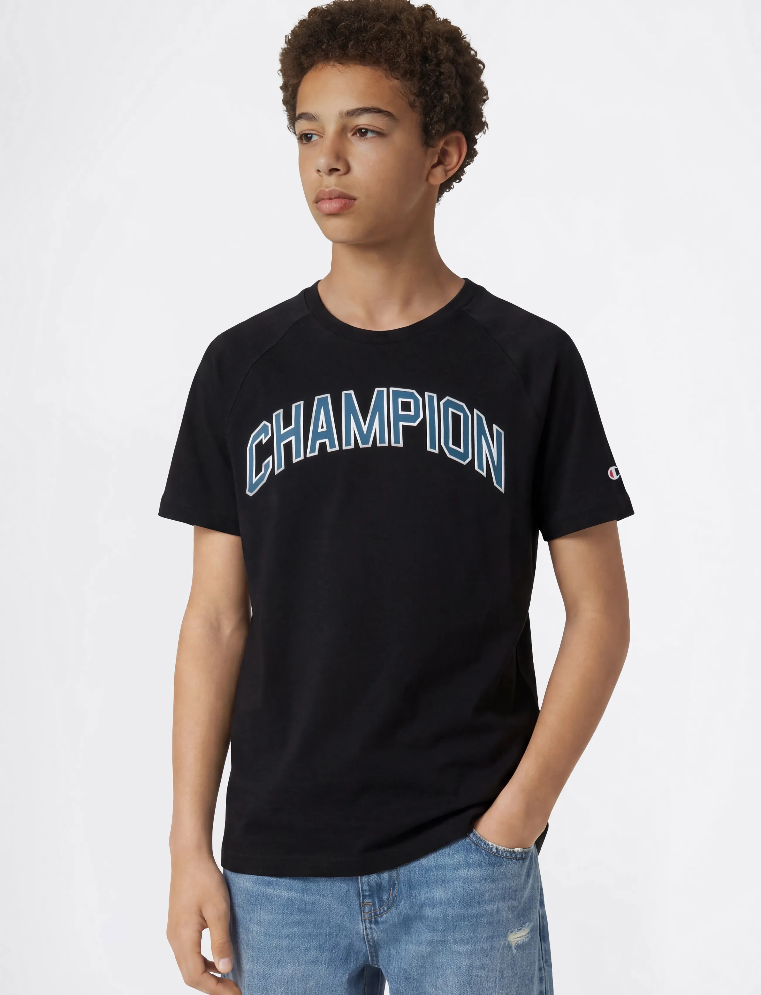Champion SS Tee - Oberteile & T-Shirts - KK001-NBK / black