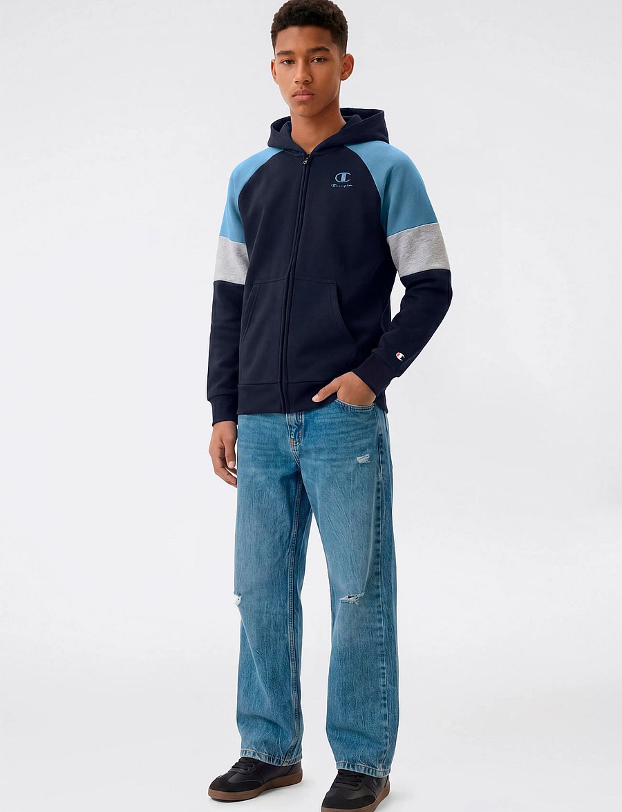 Champion - Hooded Full Zip Sweatshirt - kapuzenpullover - bs501-nny/wdwb/noxm - 0