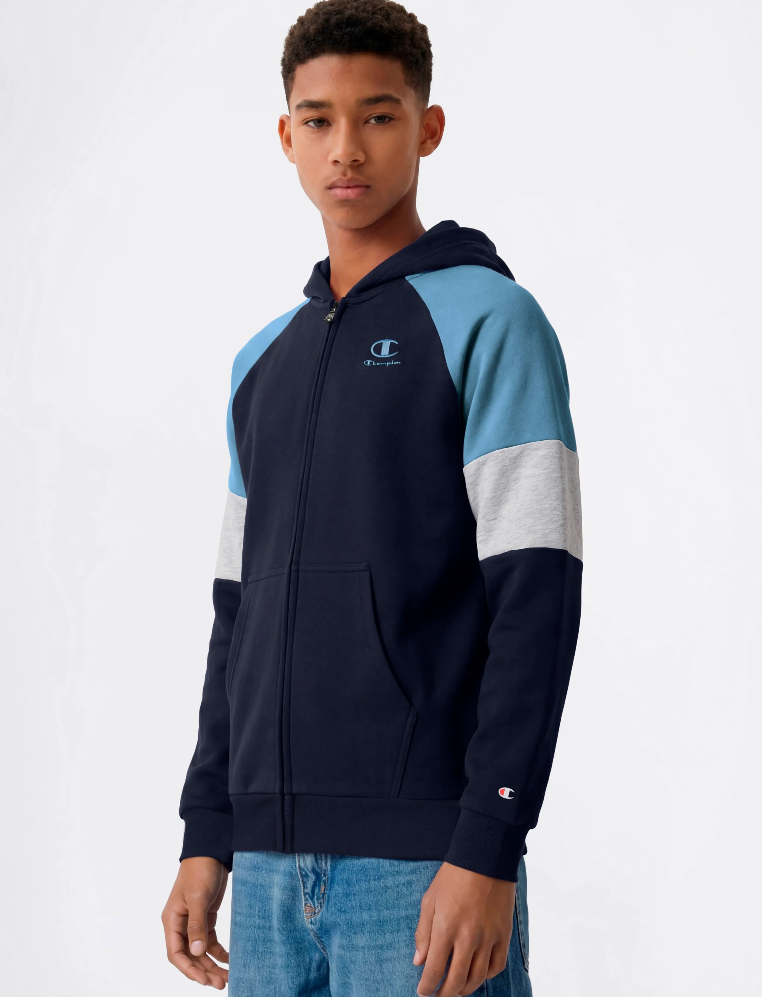 Champion - Hooded Full Zip Sweatshirt - kapuzenpullover - bs501-nny/wdwb/noxm - 4
