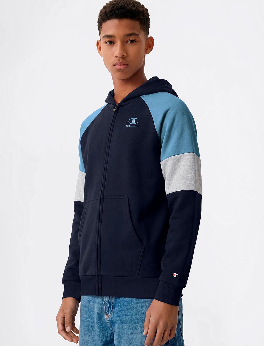 Champion - Hooded Full Zip Sweatshirt - kapuzenpullover - bs501-nny/wdwb/noxm - 4