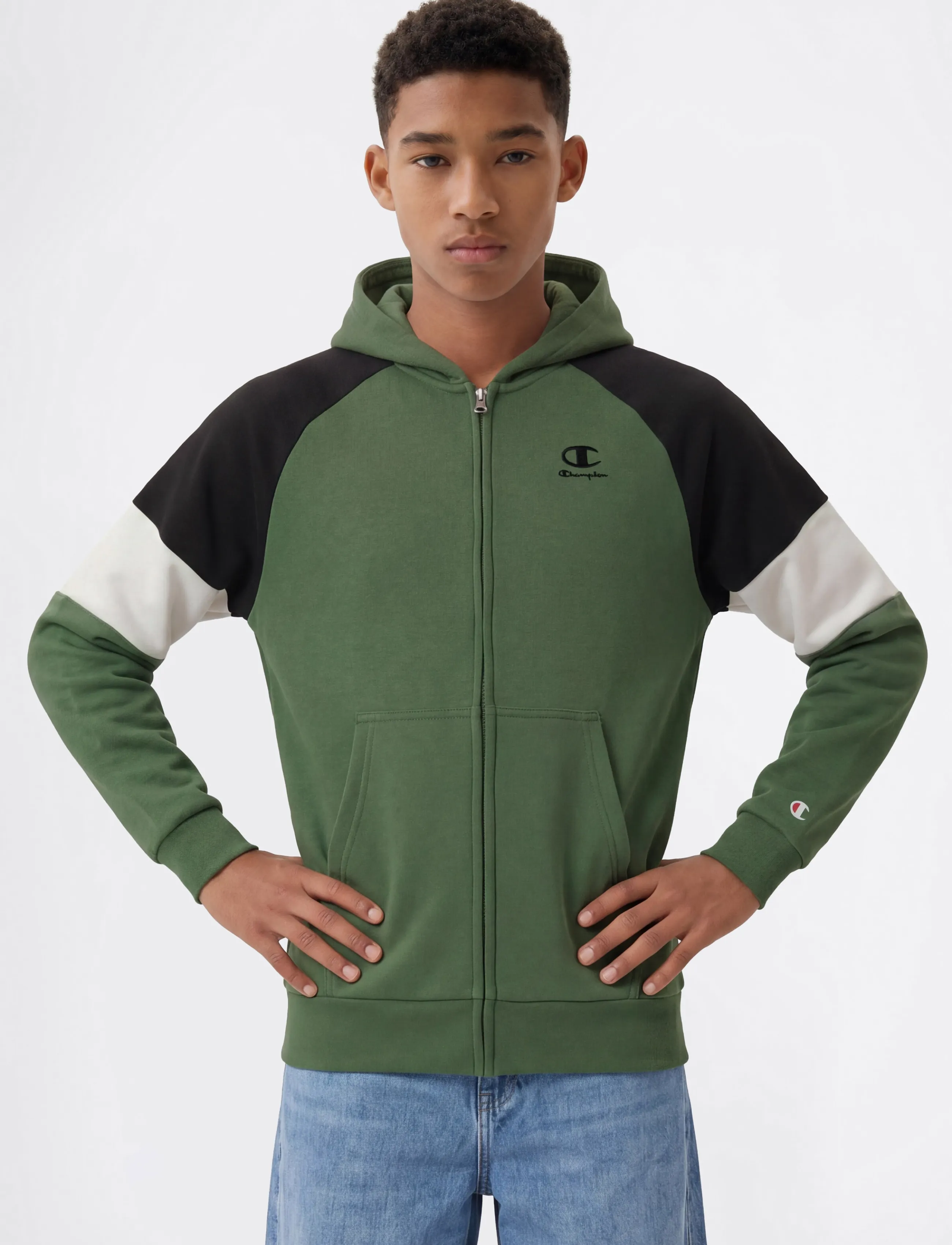 Champion - Hooded Full Zip Sweatshirt - kapuzenpullover - gs548-bzg/nbk/egt - 2