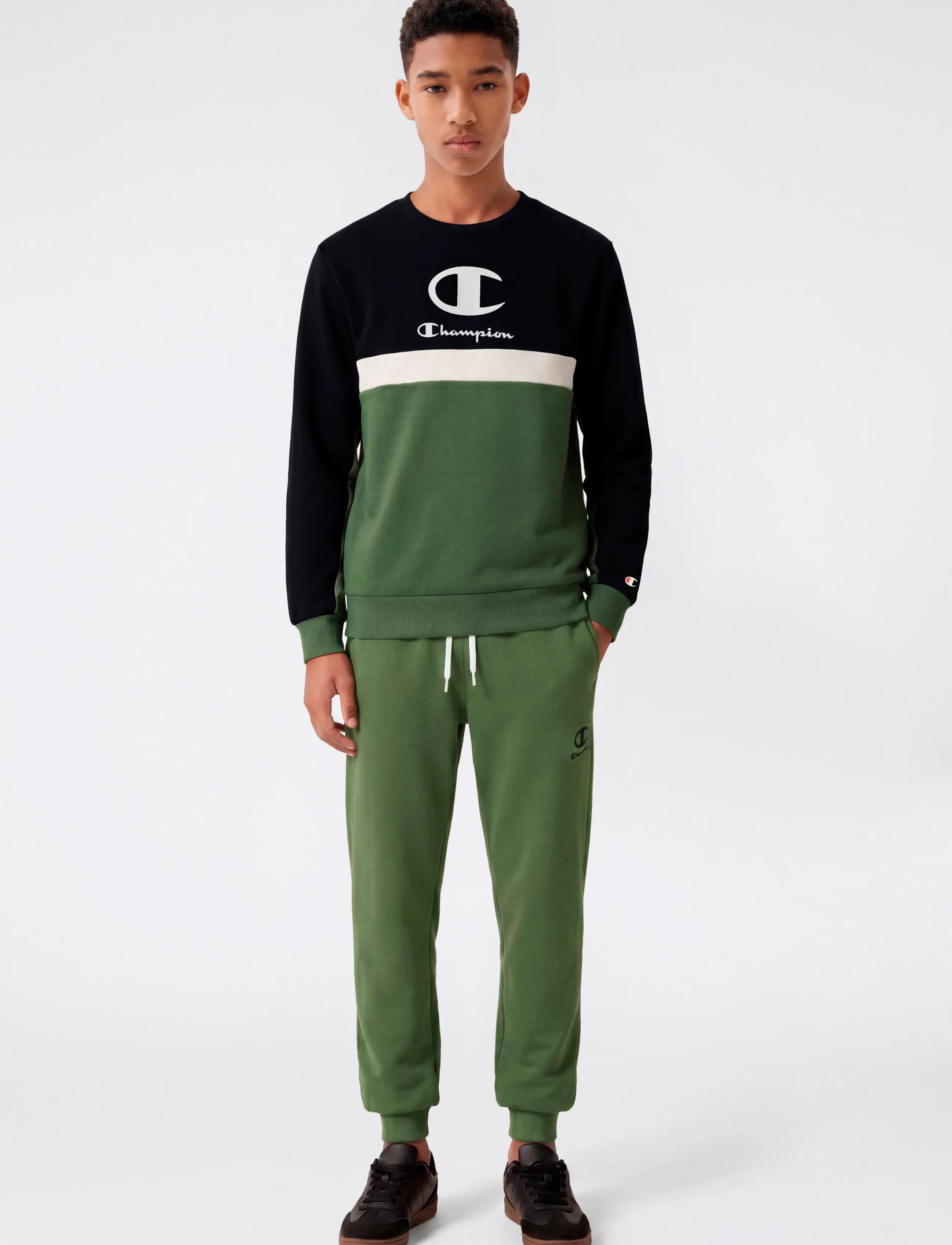 Champion Sweatsuit, 102-107, Khaki green, Sæt > Træningsdragter, Børn