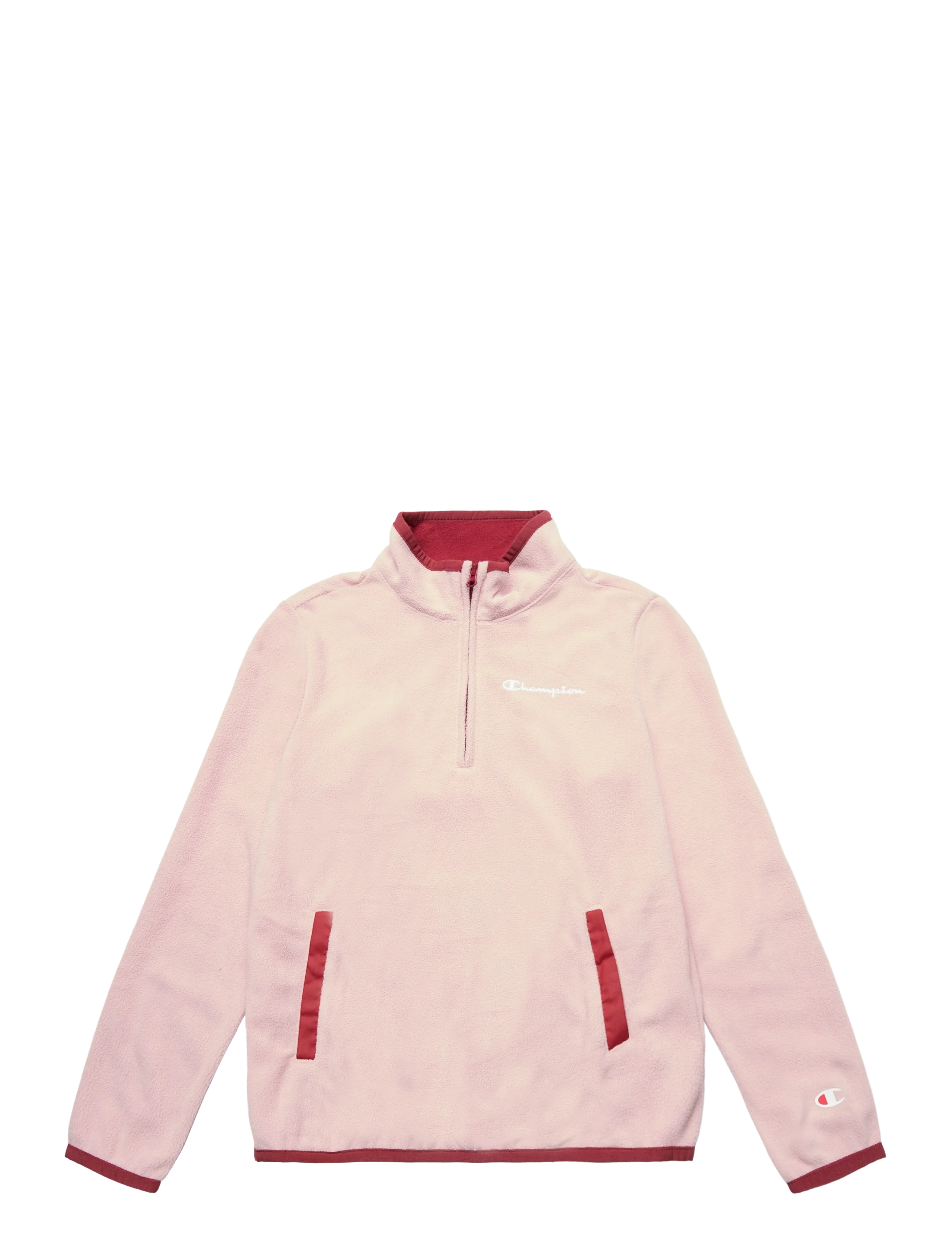 Champion Half Zip Top, Kinder, Fleece Half Zip Top, Rosa, Gr: 176