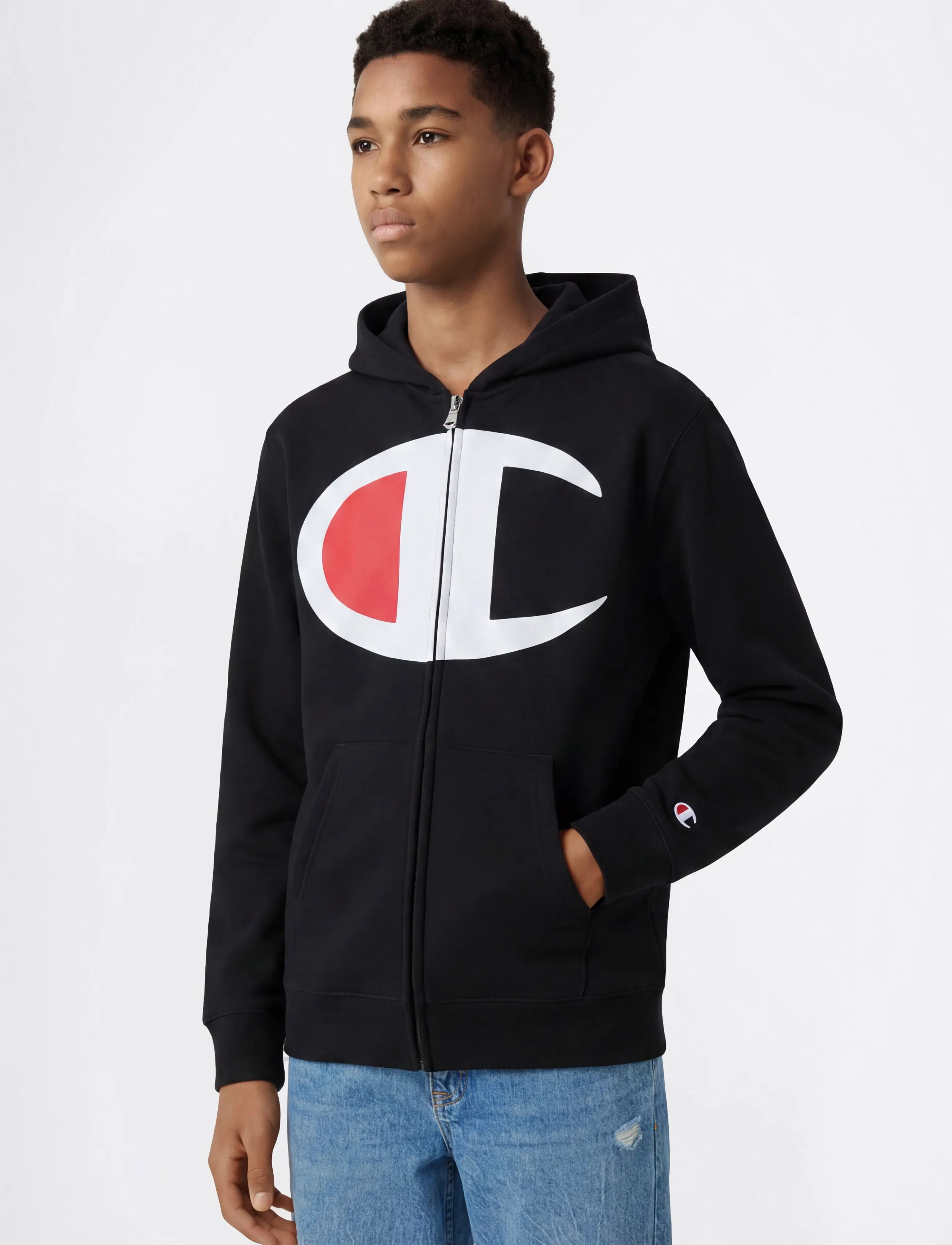 Champion - Hooded Full Zip Sweatshirt - kapuzenpullover - kk001-nbk - 2
