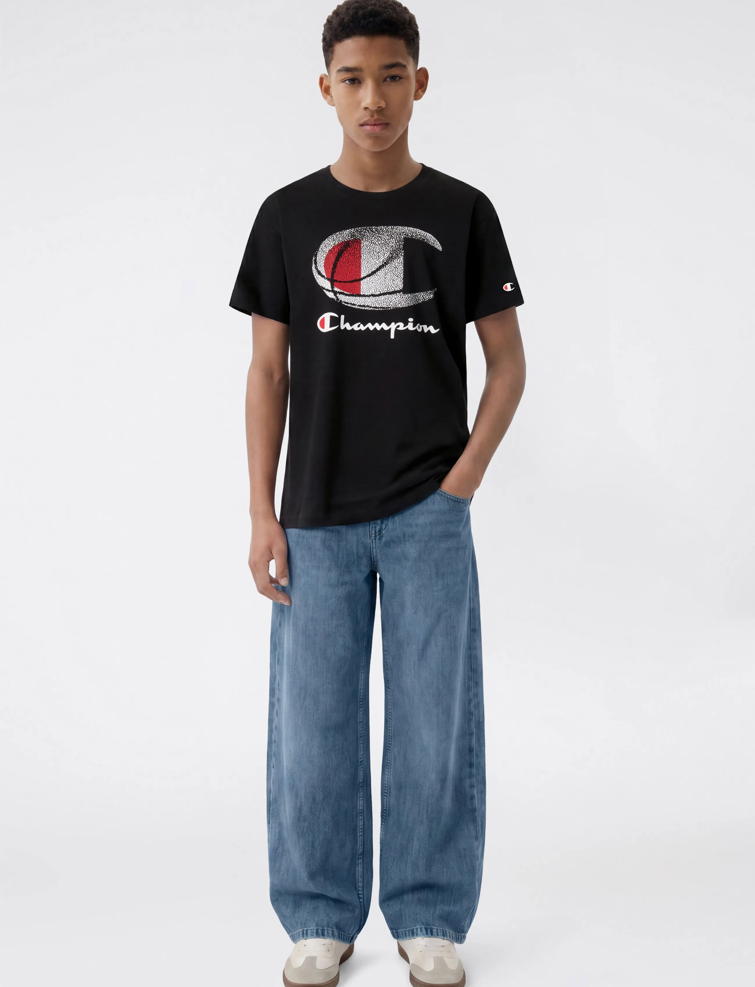 Champion Crewneck T-Shirt - Kortærmede T-shirts - KK001-NBK / black