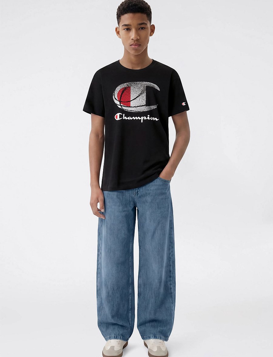 Champion - Crewneck T-Shirt - sportoberteile - kk001-nbk - 0