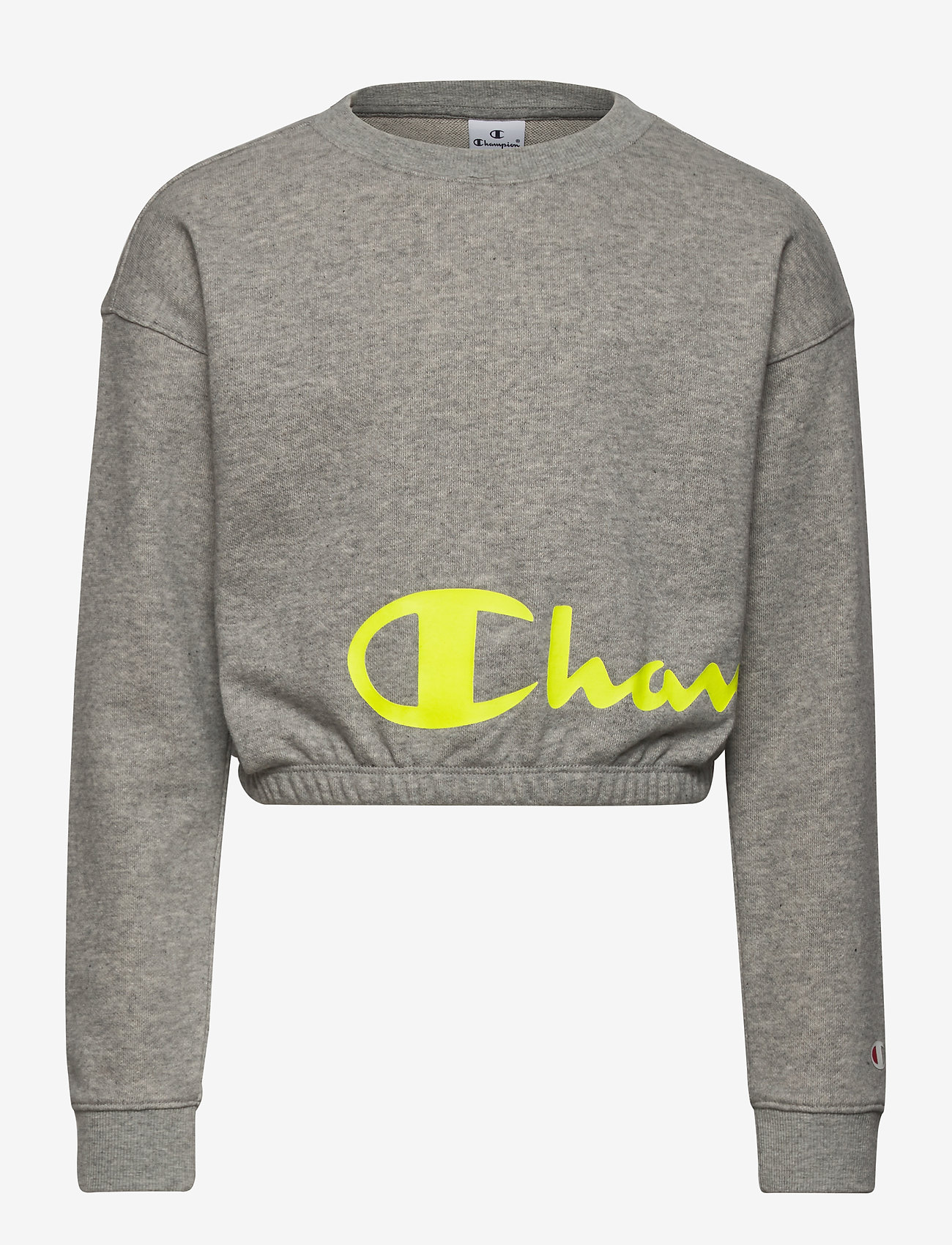 Crewneck Croptop - GRAY MELANGE LIGHT