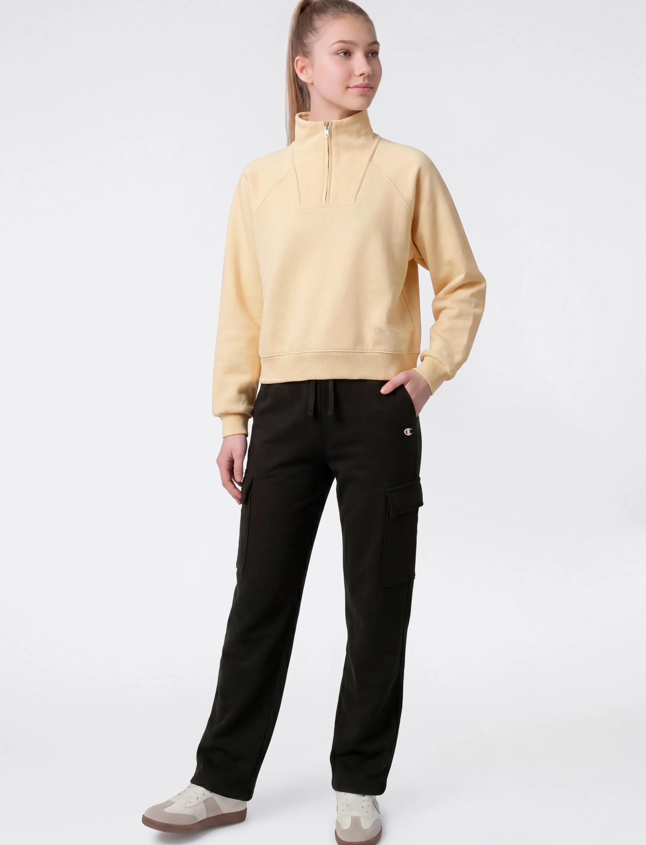 Champion Cargo Pants, Børn, Vide Cargo Bukser, Sort, Str: 174-179
