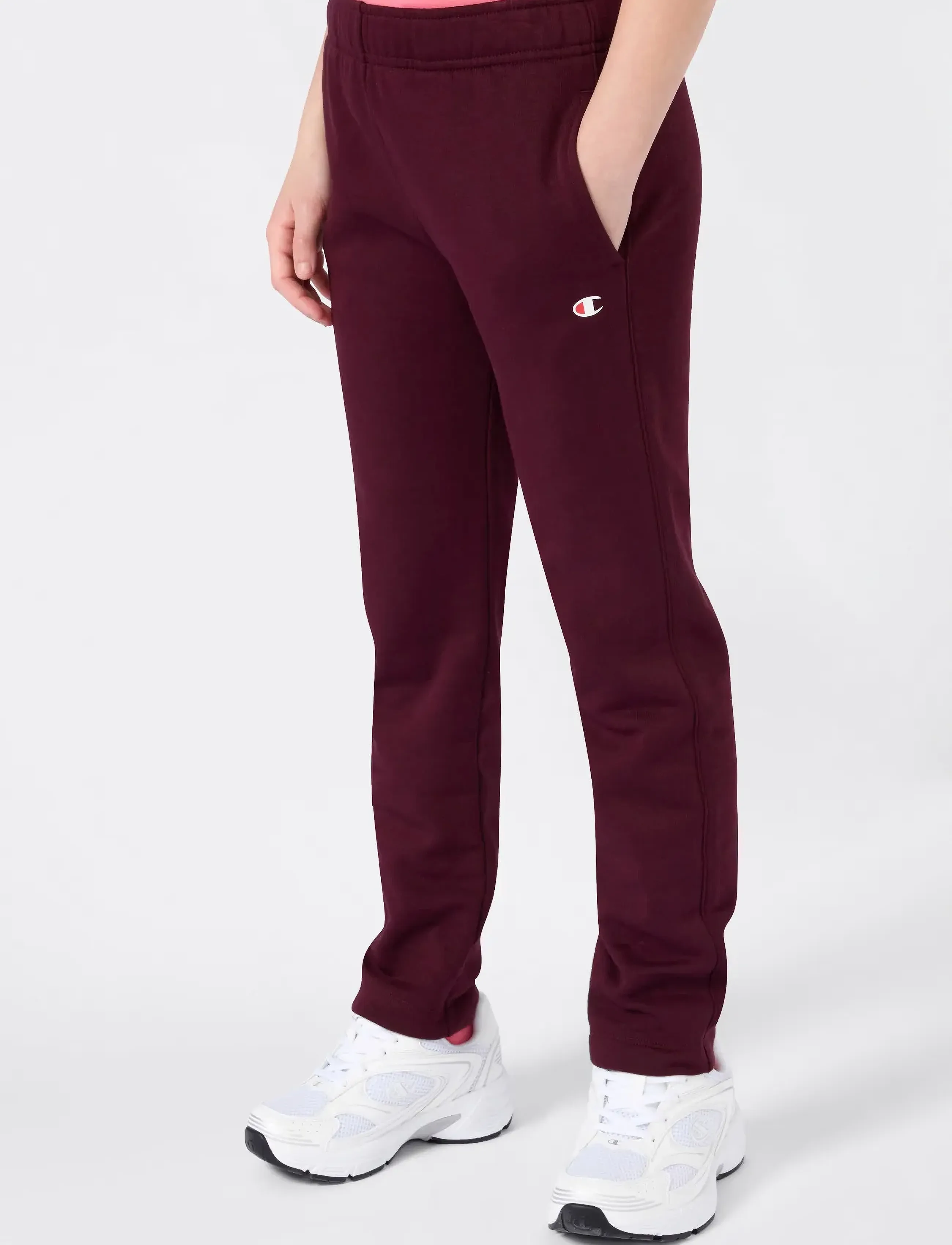 Champion Straight Hem Pants - Püksid - MEDIUM RUBY / burgundy