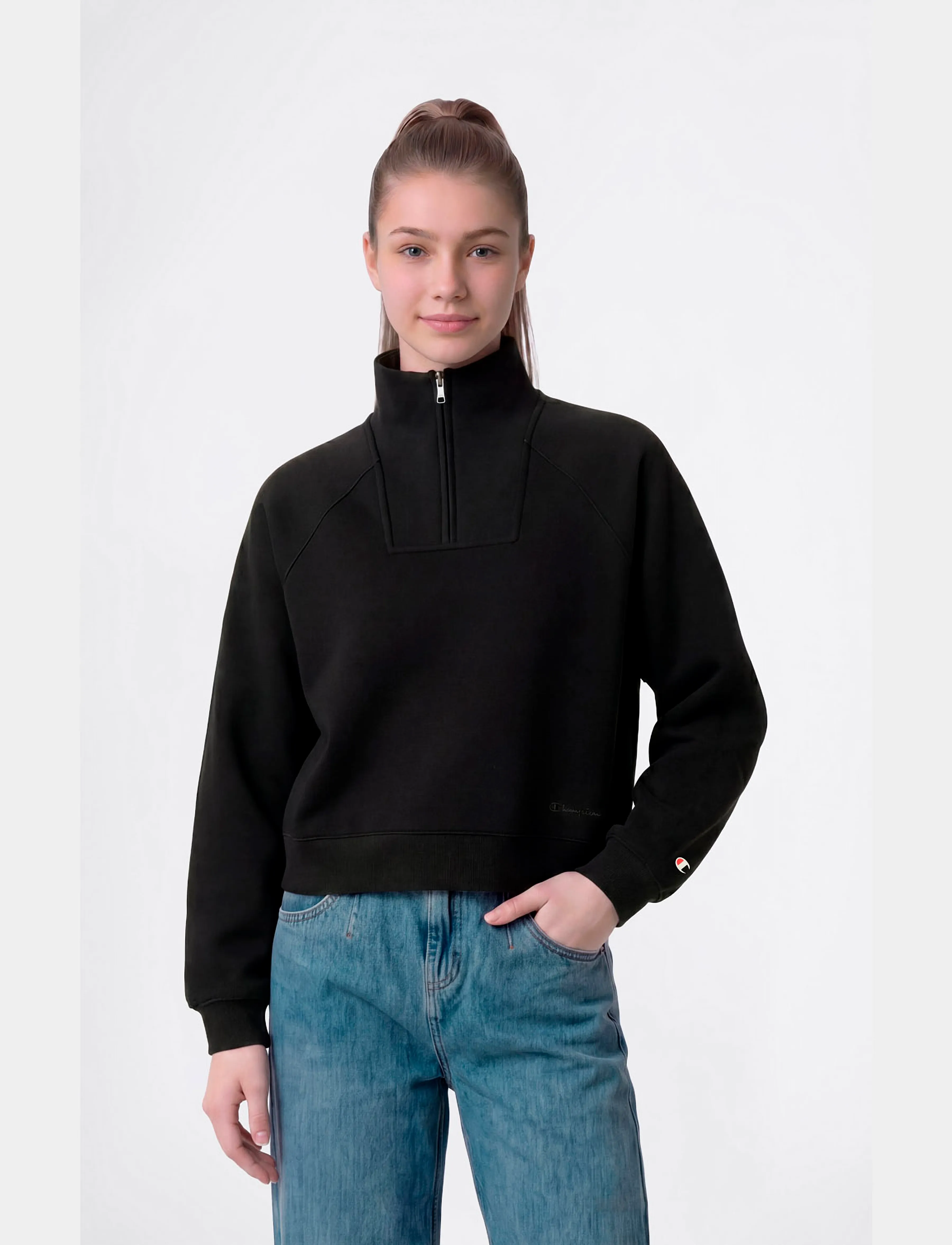 Champion - Half Zip Sweatshirt - sweatshirts - kk001-nbk - 2