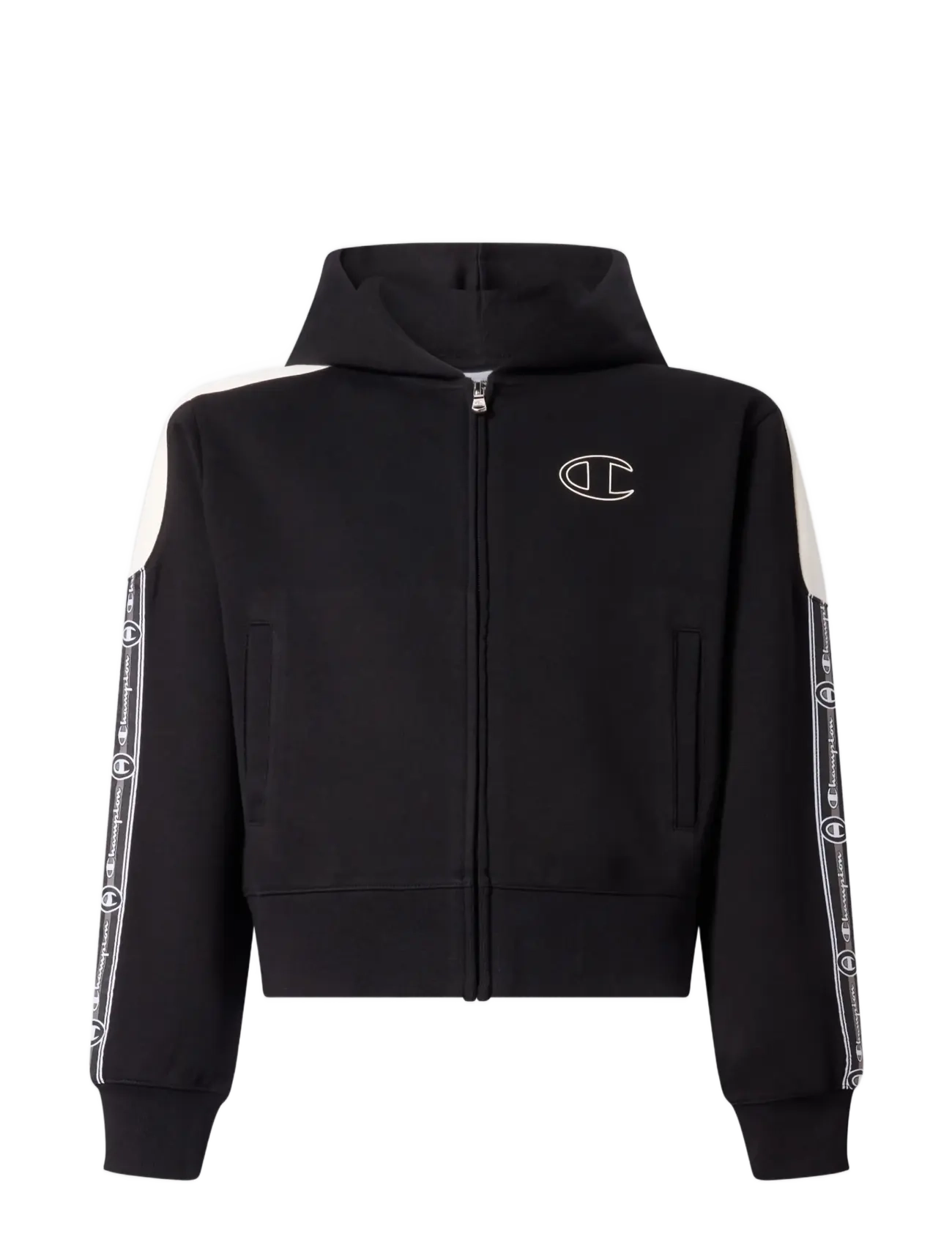 CHAMPION Full Zip Hoodie Sweatshirt Schwarz - 102-107 - Kinder