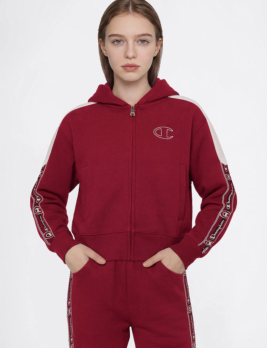 Champion - Full Zip Hoodie Sweatshirt - kapuzenpullover - rs508-tbr/egt - 2