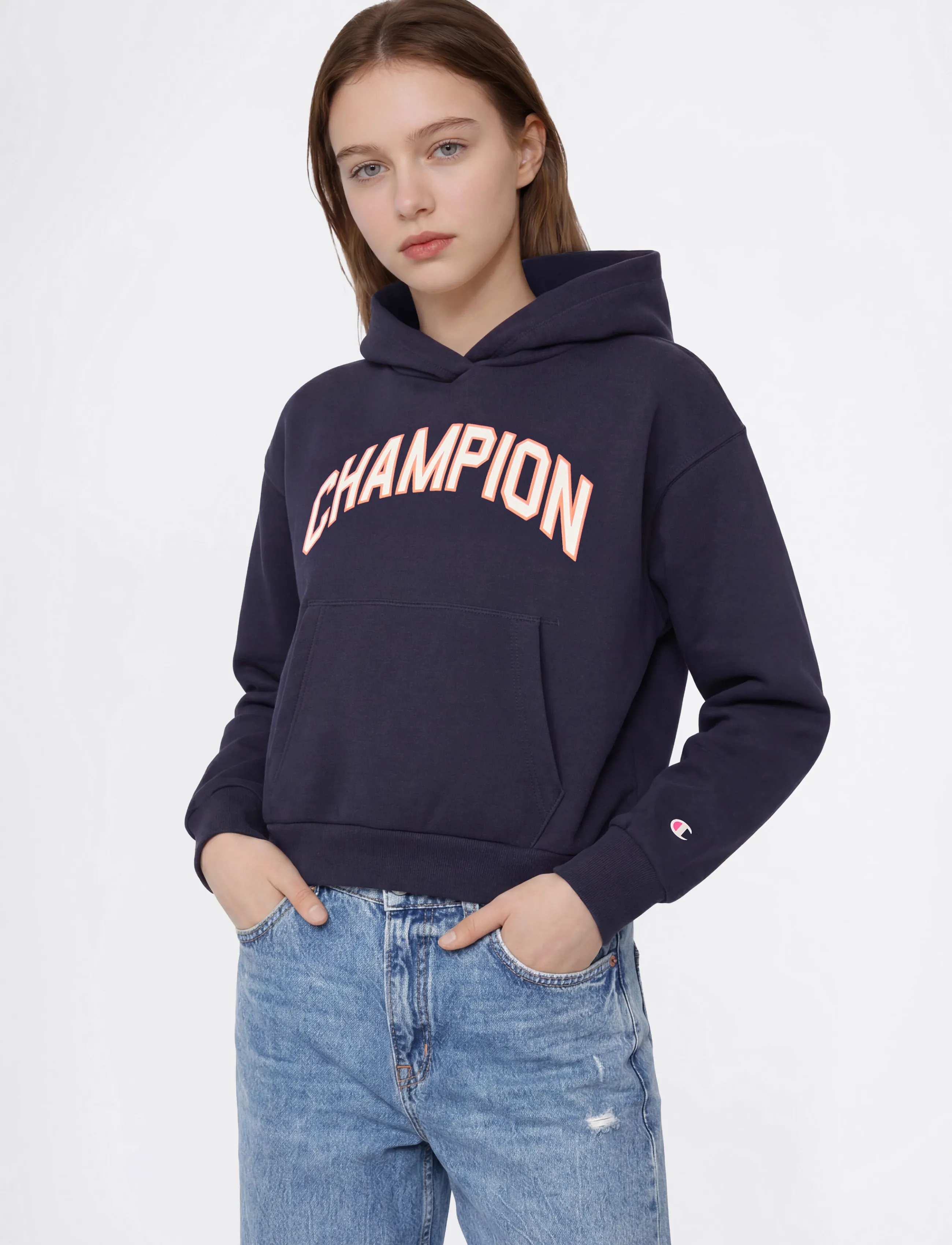 Champion Hooded Sweatshirt - Sweatshirts & Kapuzenpullover - BS501-NNY / navy