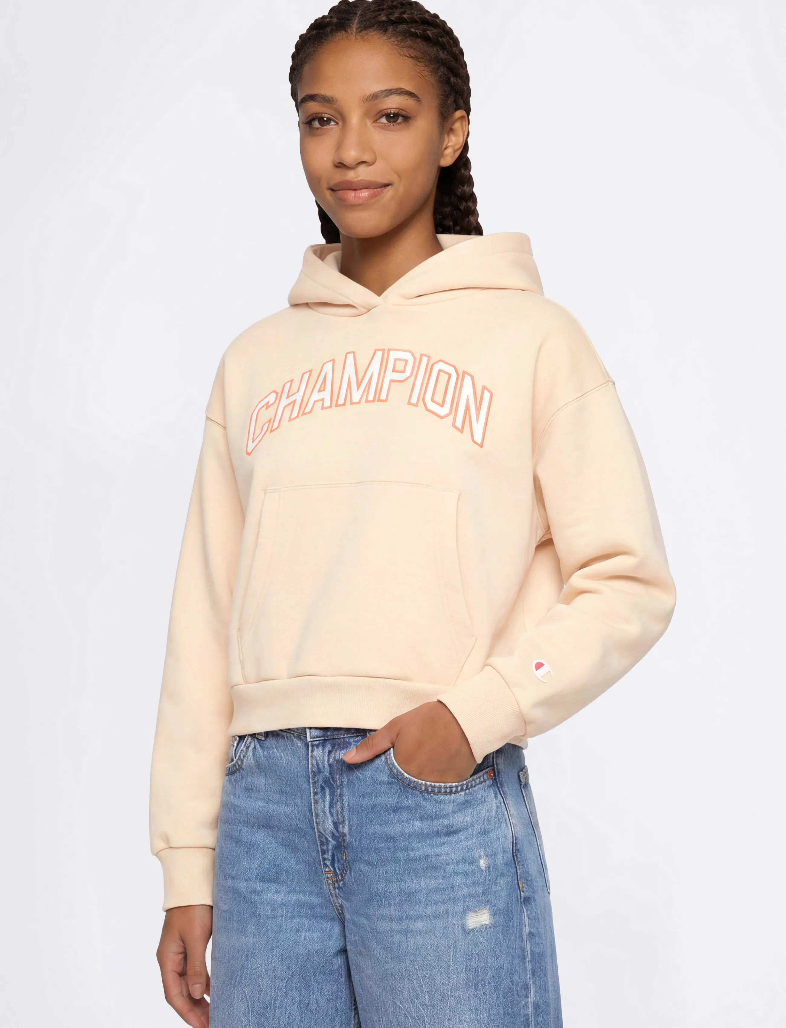 Champion Hooded Sweatshirt - Sweatshirts & Kapuzenpullover - YS175-LWO / cream