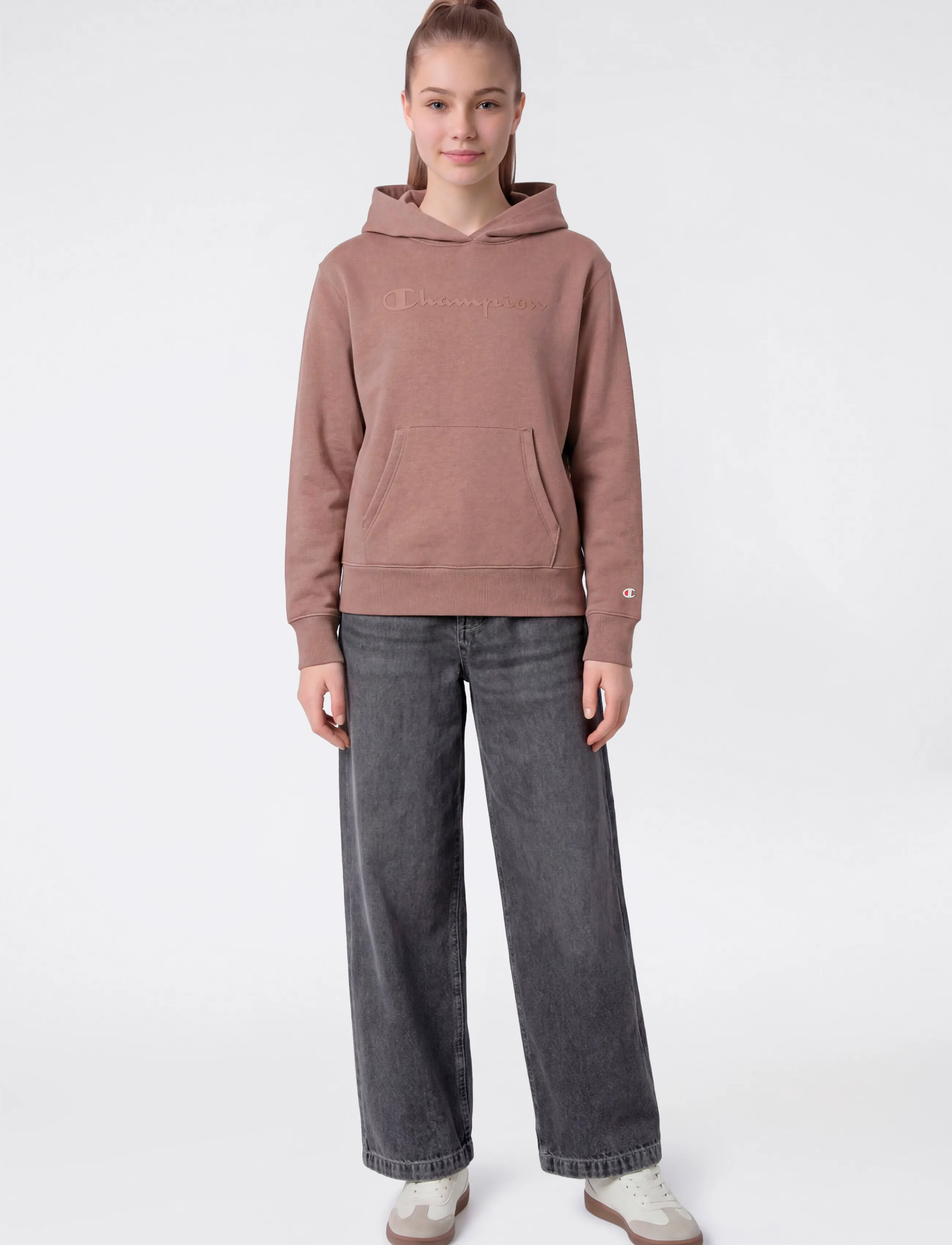 Champion Hooded Sweatshirt, 114-119, Sweatshirts & Hoodies, Lila - Kinder