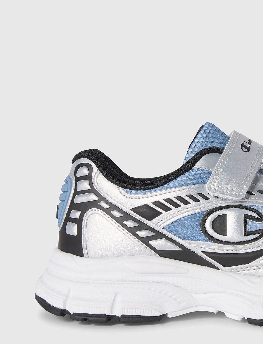 Champion - RT25 U PS Low Cut Shoe - låga sneakers - bs013-wdwb/sil/nbk - 4