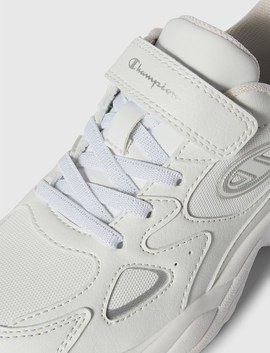 Champion - COUNTESS PU G PS Low Cut Shoe - niedriger schnitt - ww015-wht/sil - 5