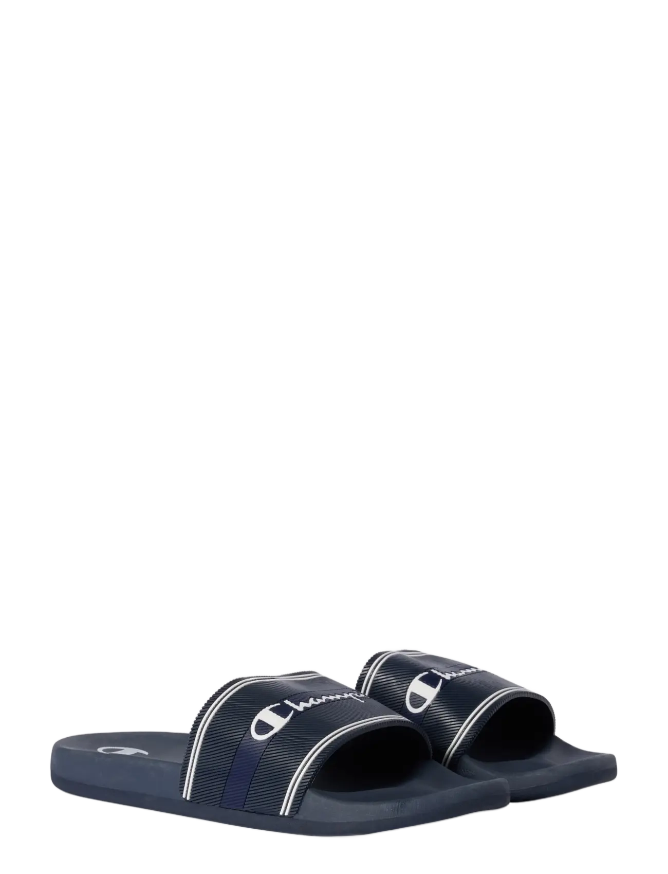 Champion JAMBIANI Slide - Sandaler & tofflor - BS013-NNY/WHT / navy