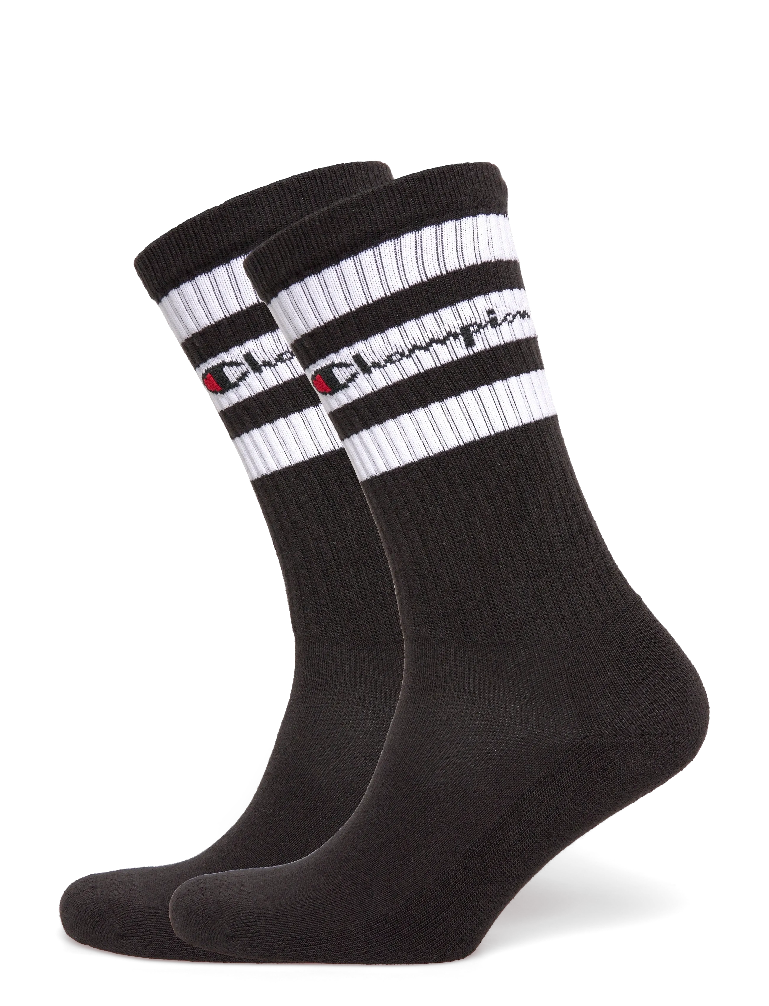 Champion 3Pk Crew Socks, 35-38, Black, Sport Clothing > Sport Socks, Herre