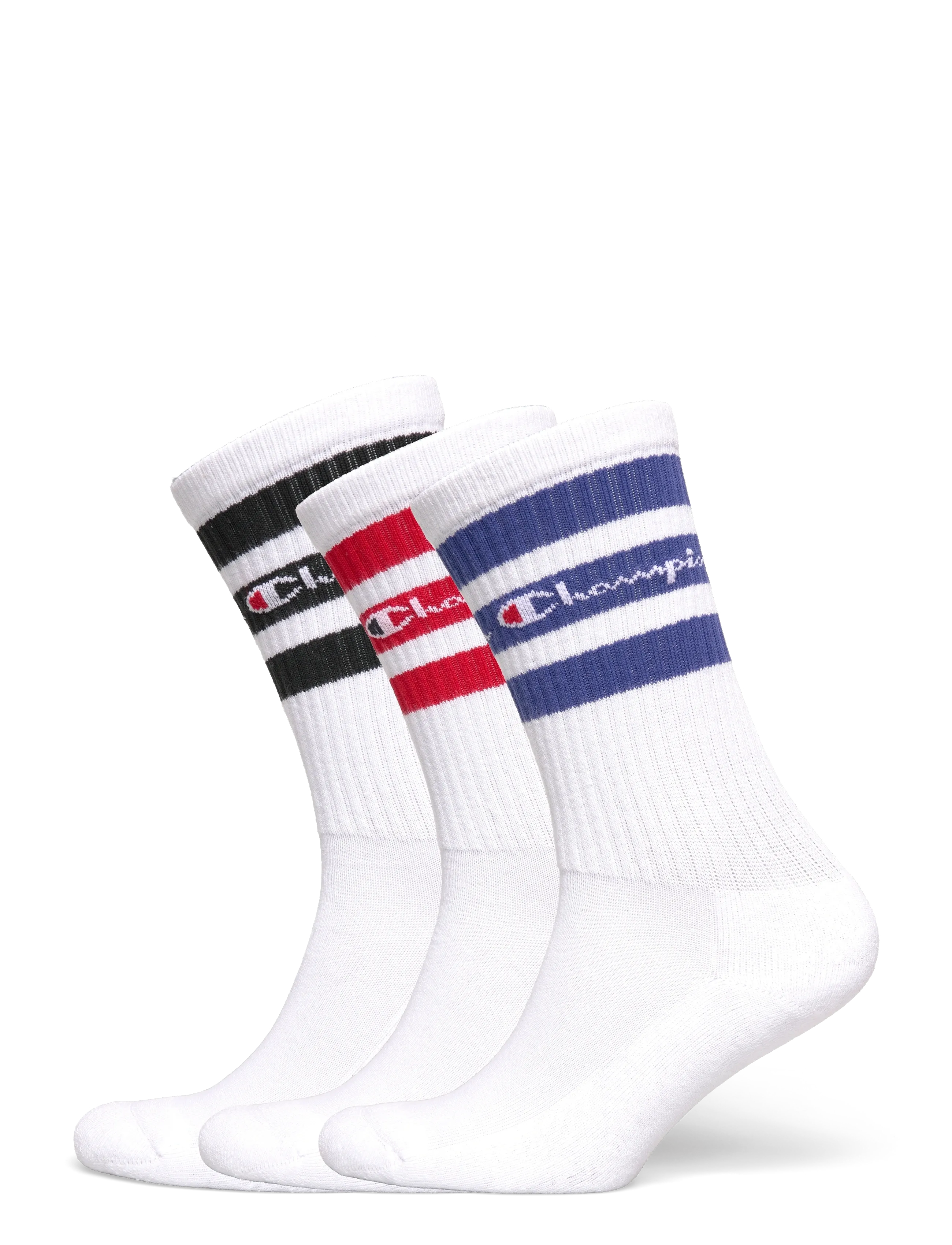 Champion 3pk Crew Socks - Undertøj - WW001-WHT/WHT/WH / white