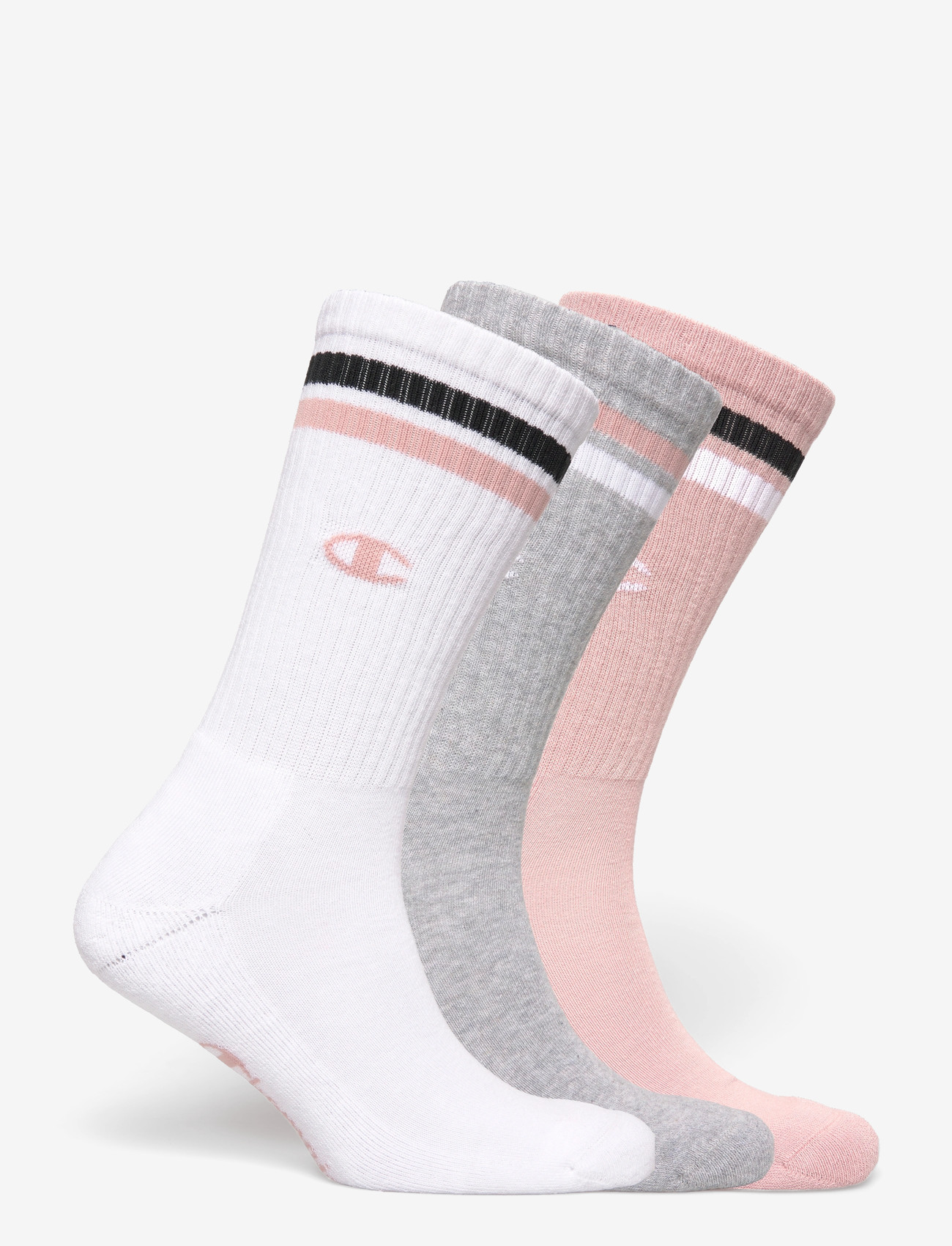 Champion - 3pk Crew Socks - sport socks - ps124-plmv/wht/n - 1