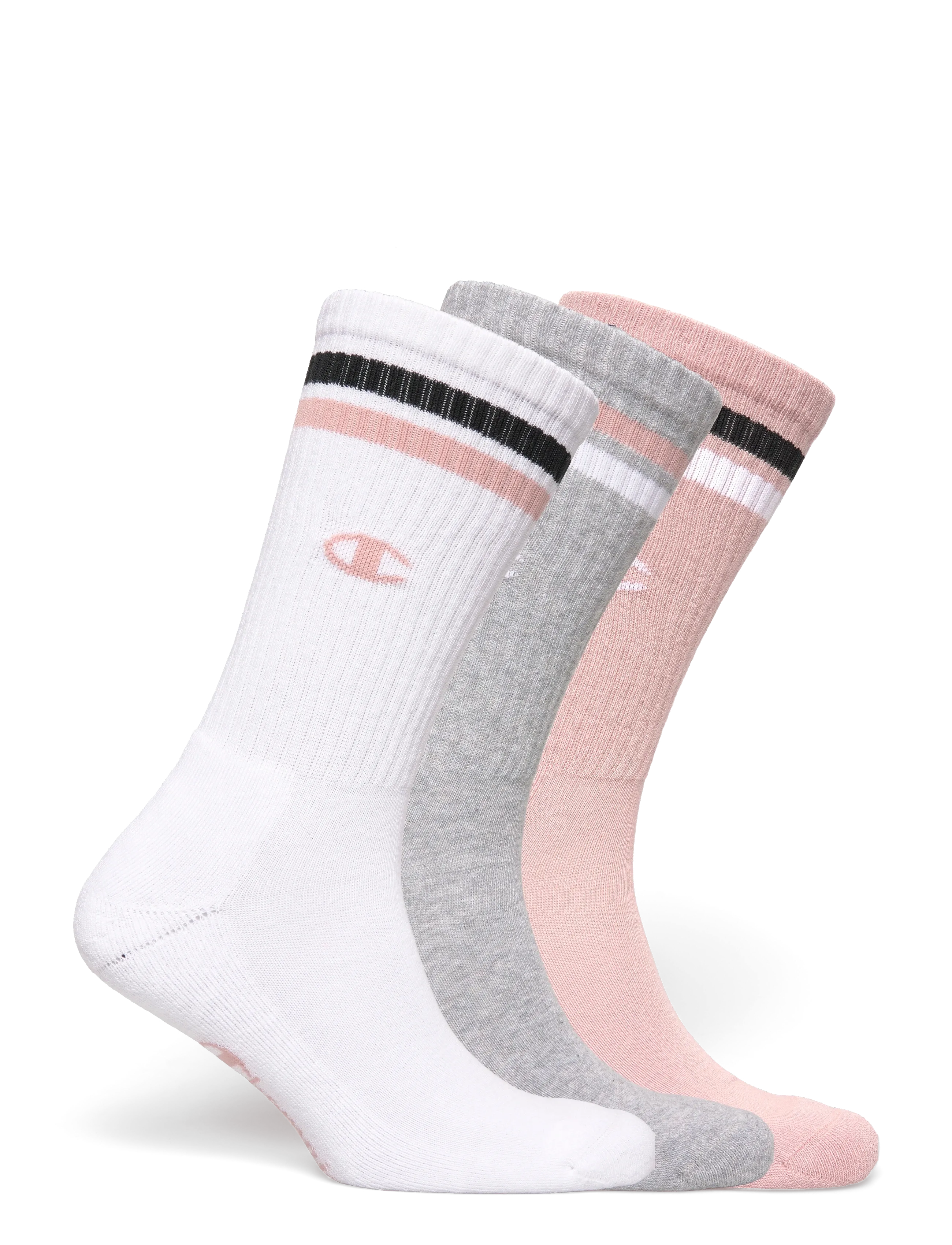 Champion - 3pk Crew Socks - die niedrigsten preise - ps124-plmv/wht/n - 1