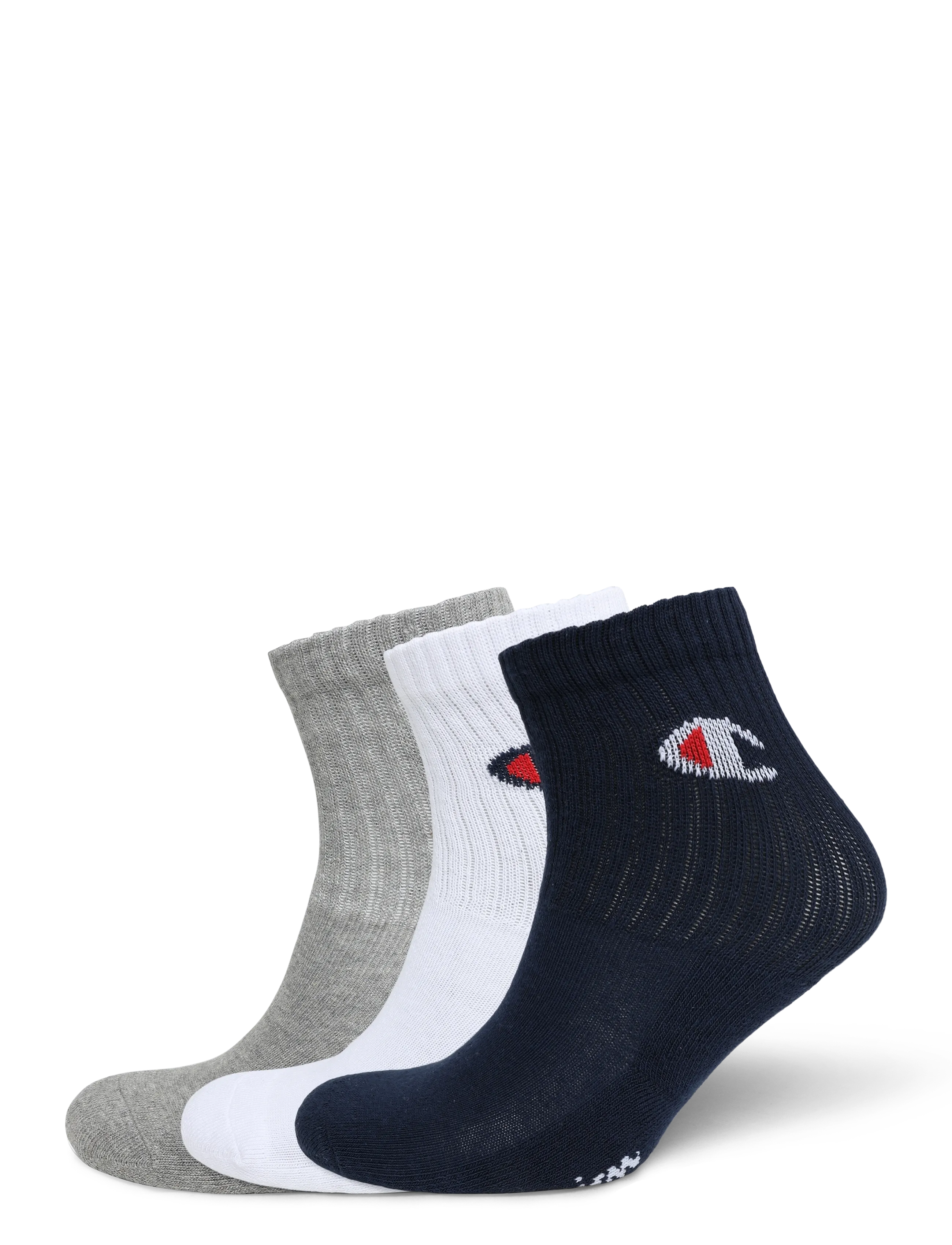 Champion - 3pk Crew Socks - die niedrigsten preise - bs517-nny/wht/oxgm-ns - 0