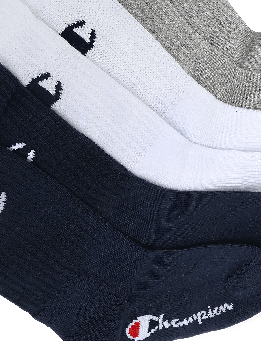 Champion - 3pk Crew Socks - strømper - bs517-nny/wht/oxgm-ns - 2
