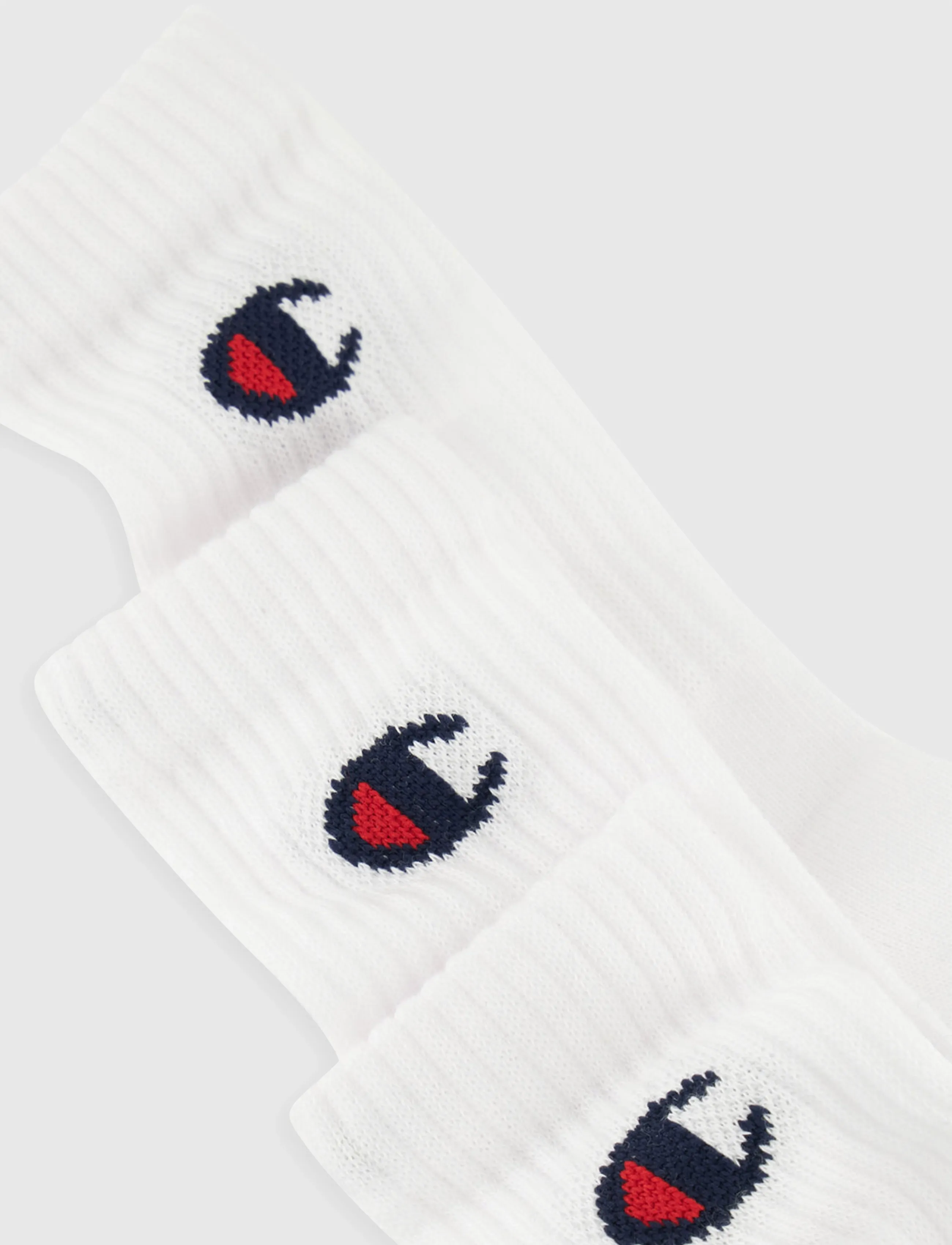 Champion - 3pk Crew Socks - strømper - ww001-wht/wht/wht-ns - 2