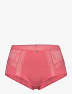 True lace High-waisted full brief - PINK ROSE