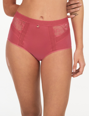 Chantelle Beach - True lace High-waisted full brief - panties - pink rose - 2