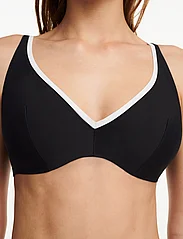 Chantelle Beach - Authentic Bikini Plunge underwired bra - stanik z fiszbinami bikini - black / white - 4