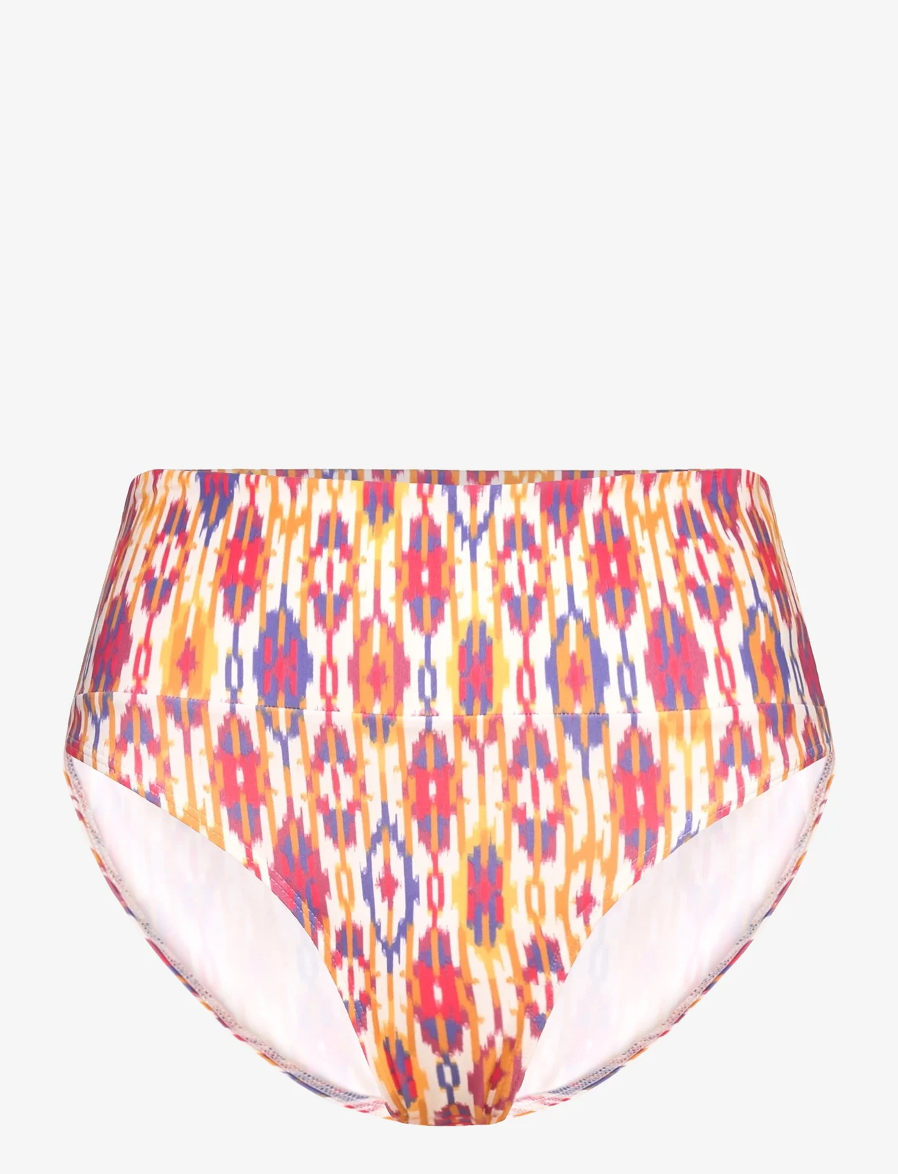 Chantelle Beach - Devotion Bikini Full brief - high waist bikini bottoms - red ikat - 1