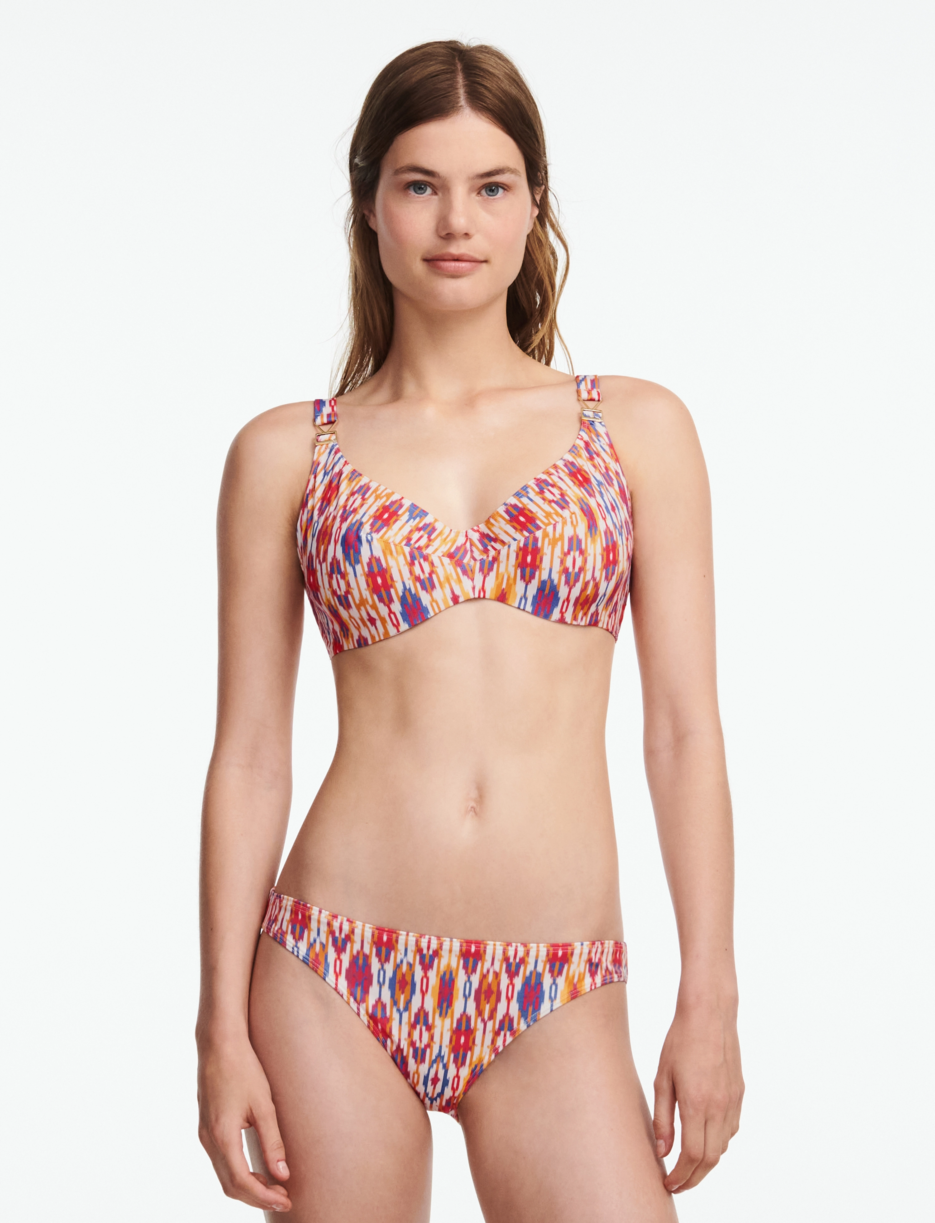 Chantelle Beach - Devotion Bikini Covering underwired bra - bikini-oberteile mit bügel - red ikat - 5