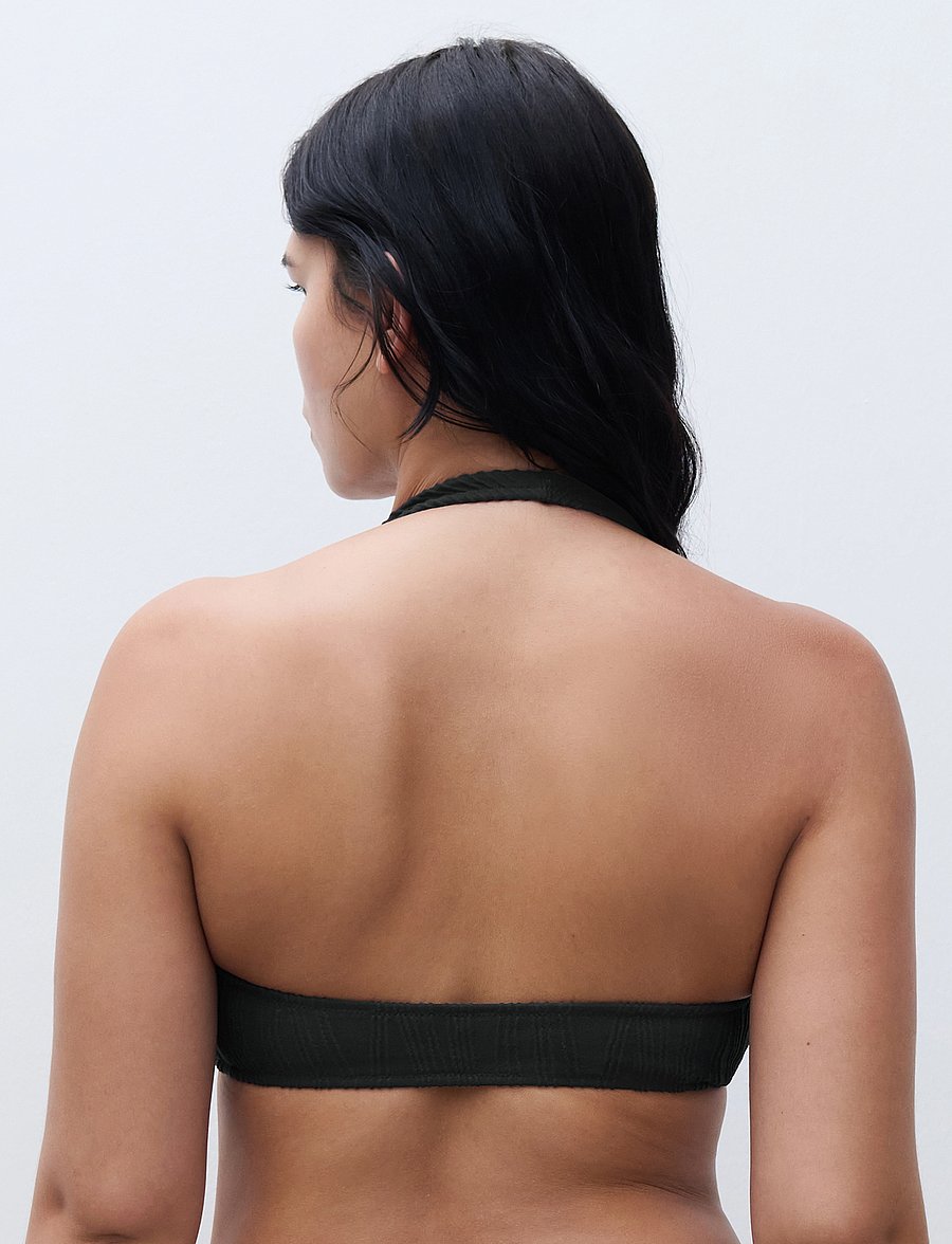 Chantelle Beach - SWIM ONE Wirefree plunge t-shirt bra - hauts de 2 pièces - black - 5