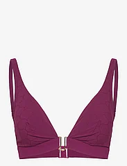 Chantelle Beach - Glow Bikini Wirefree plunge t-shirt bra - bikinis med trekantform - purple potion - 0