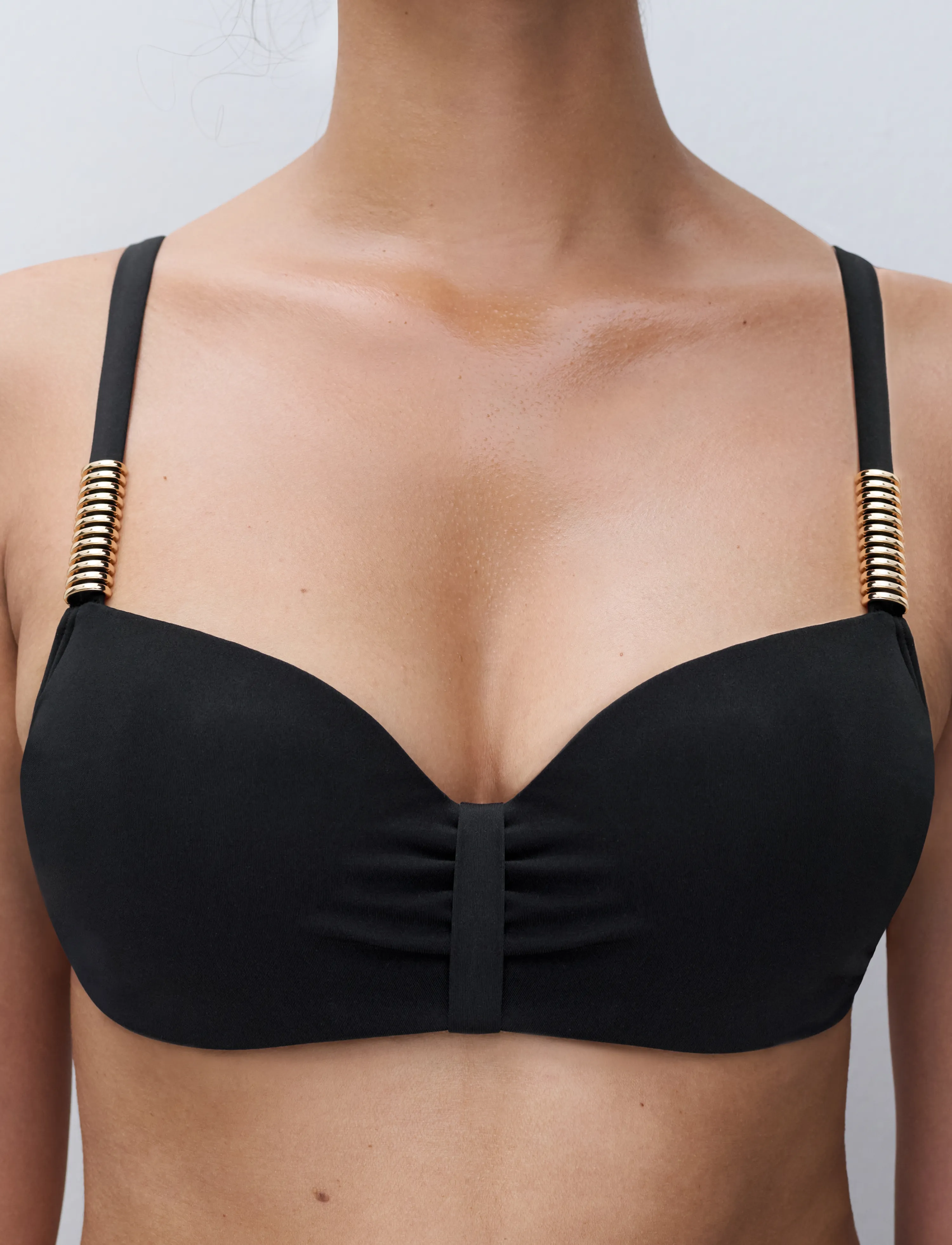 Chantelle Beach - Icon T-Shirt Underwired - bandeau-bikinis - black - 4