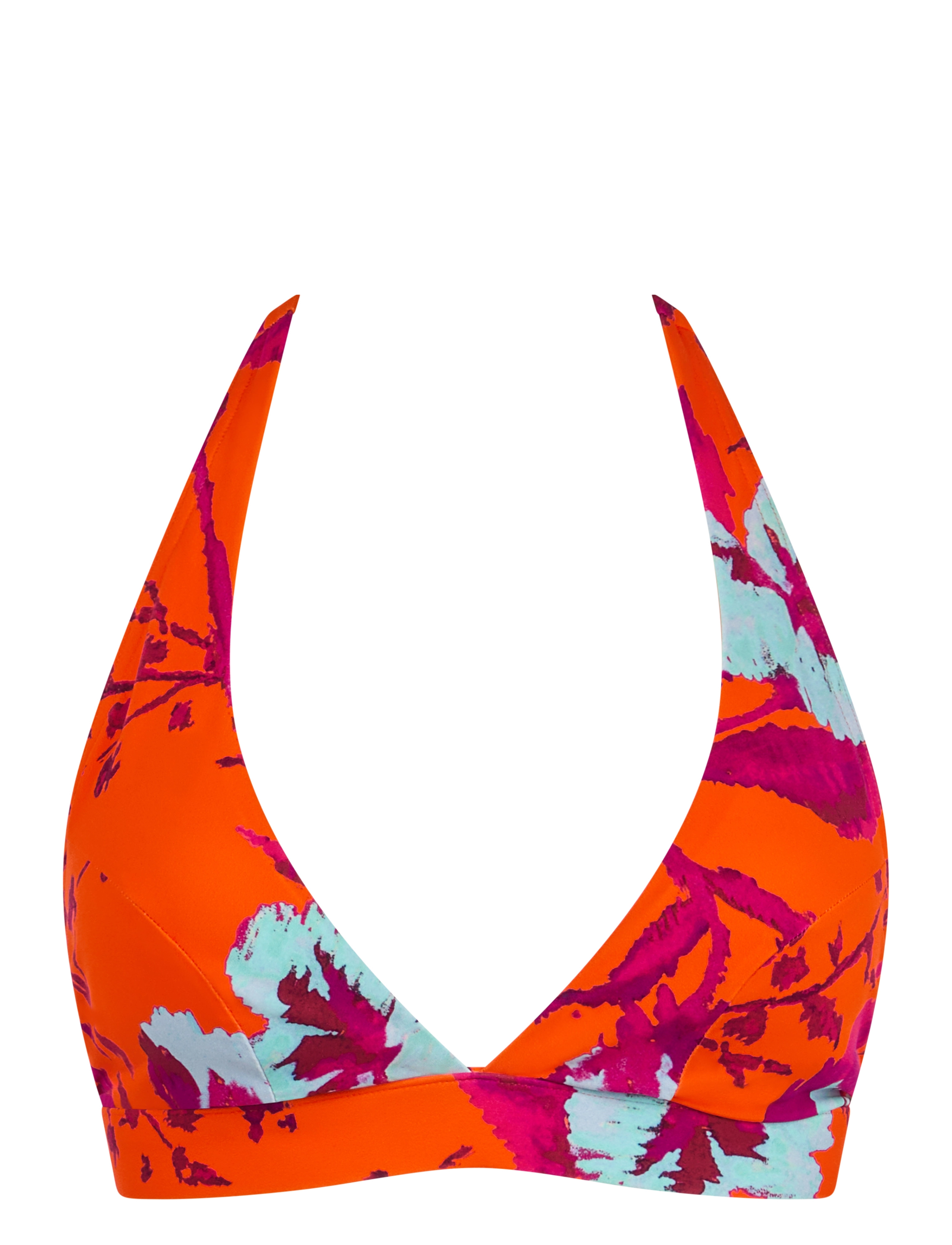 Chantelle Beach - ICON Wirefree triangle spacer bra - painted flowers - 1