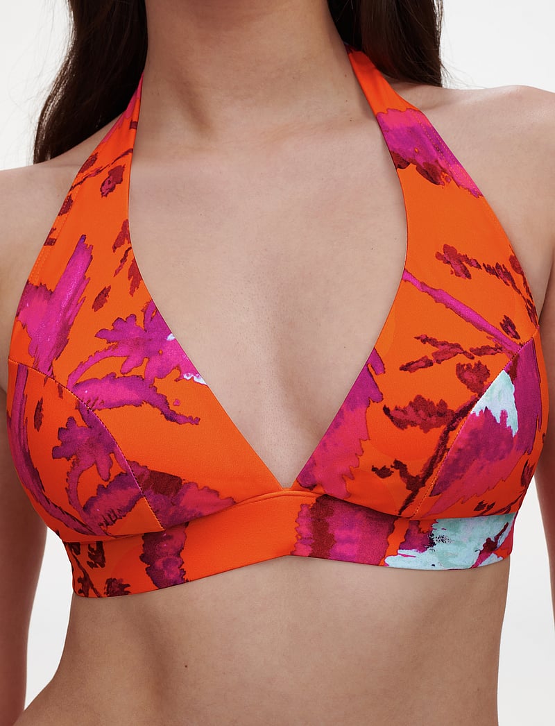 Chantelle Beach - ICON Wirefree triangle spacer bra - trekantsbikinier - painted flowers - 3