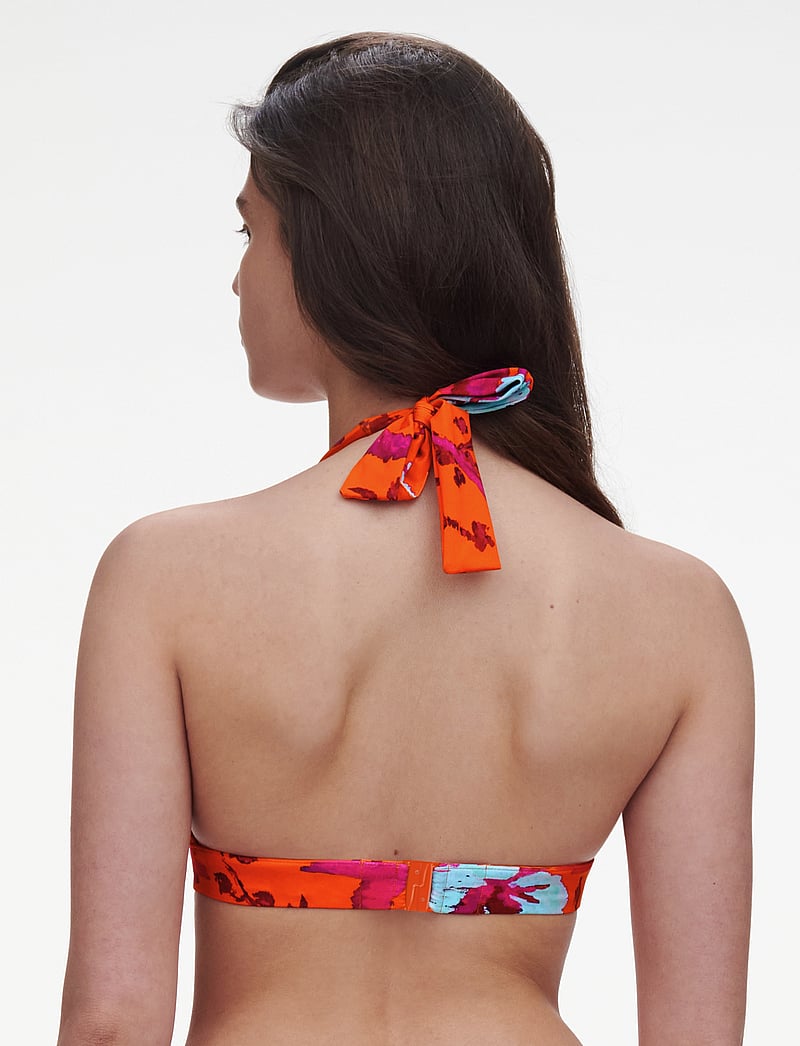 Chantelle Beach - ICON Wirefree triangle spacer bra - trekantsbikinier - painted flowers - 4