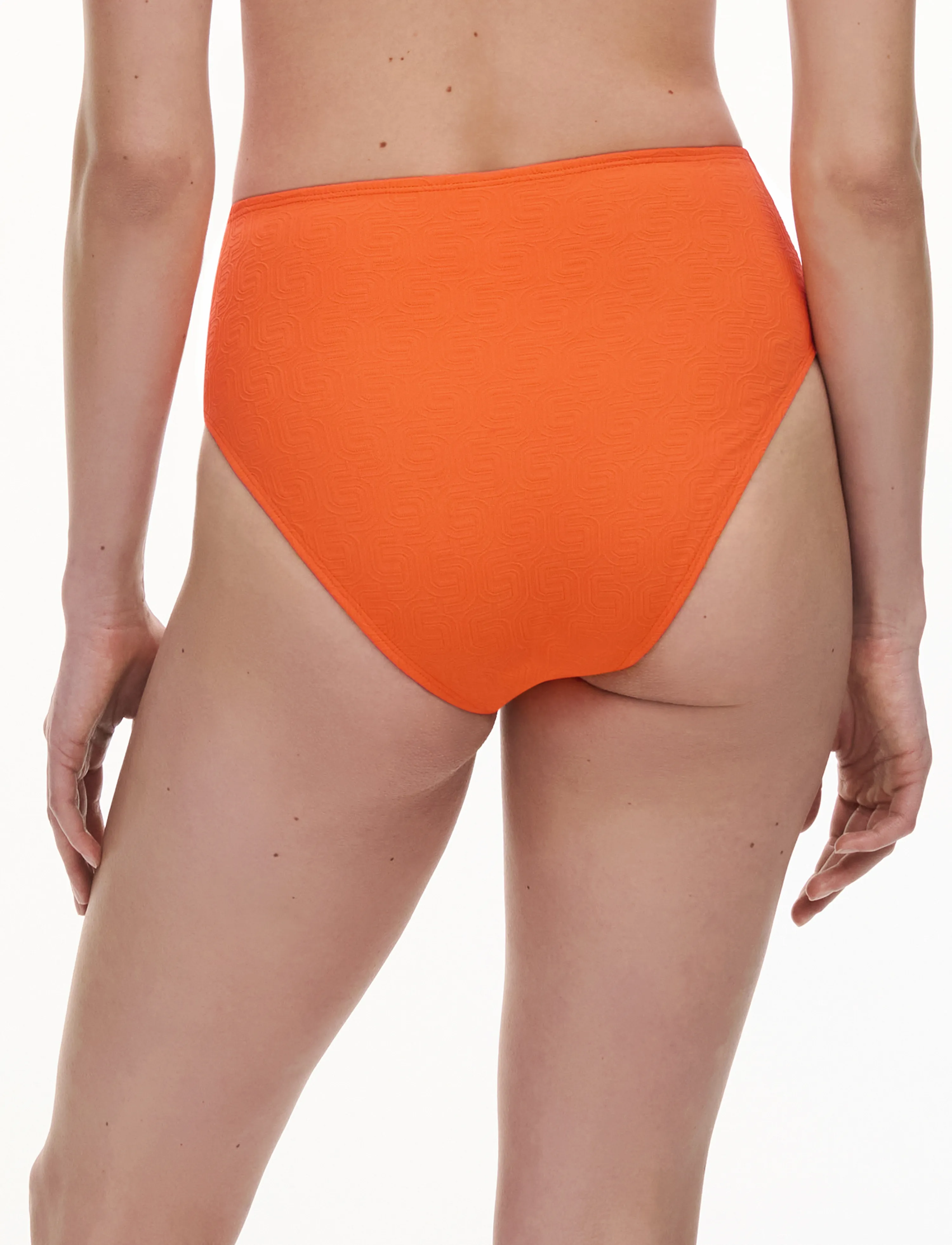 Chantelle Beach - HERA Full brief - bikinitrosor med hög midja - orange savanna - 3